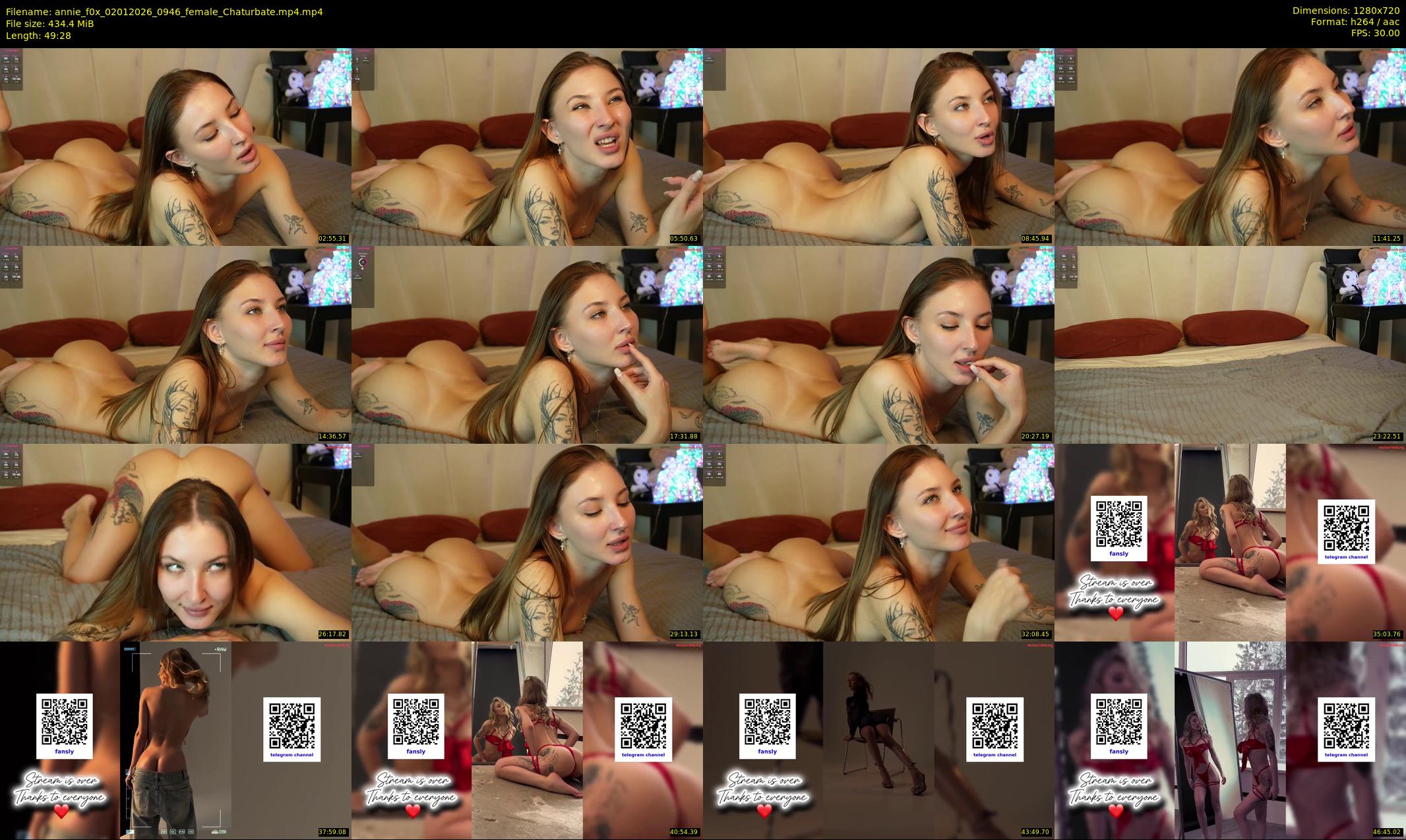annie_f0x — 50 minute Chaturbate female cam show recording, 720p, Jan 2, 2026