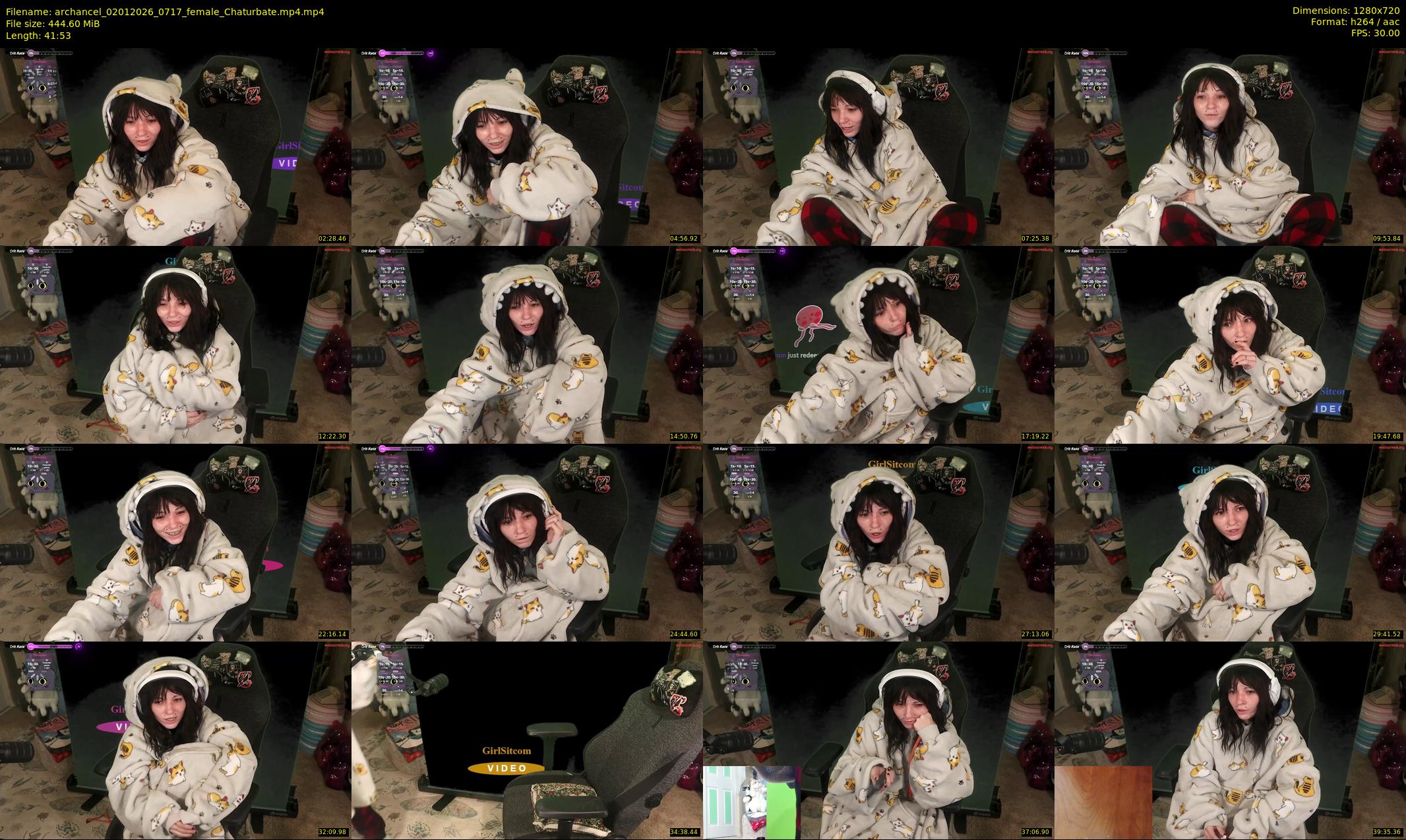 archancel — 42 minute Chaturbate female cam show recording, 720p, Jan 2, 2026