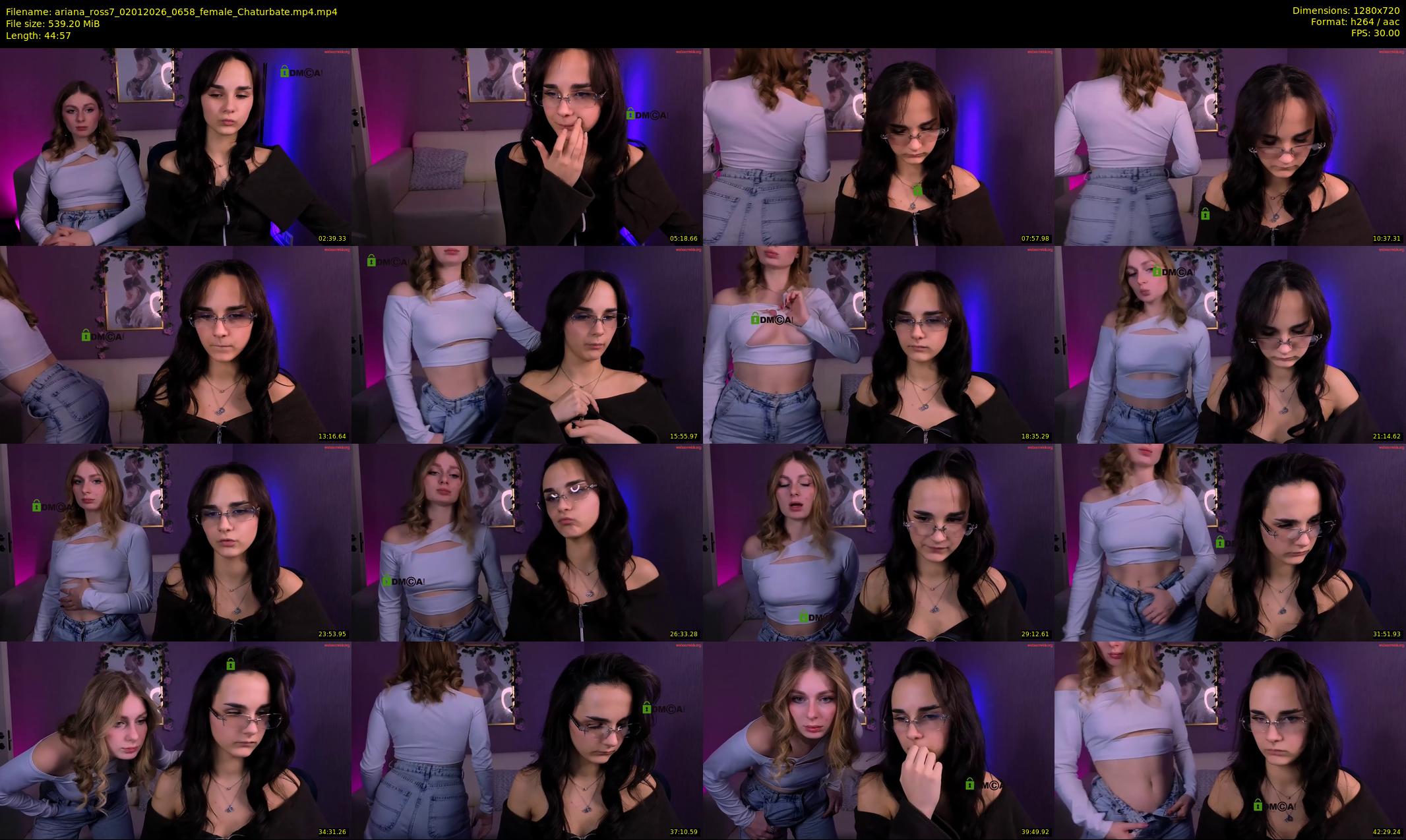ariana_ross7 — 45 minute Chaturbate couple cam show recording, 720p, Jan 2, 2026