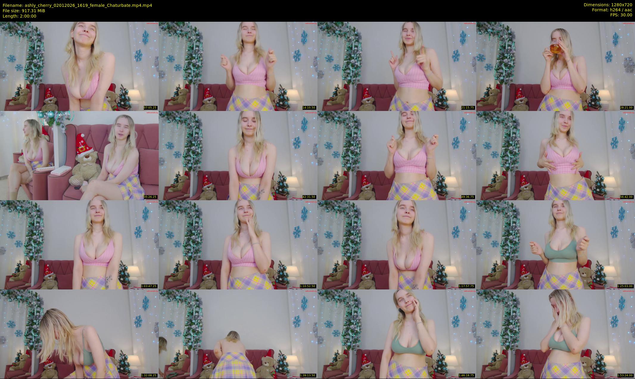 ashly_cherry — 120 minute Chaturbate female cam show recording, 720p, Jan 2, 2026