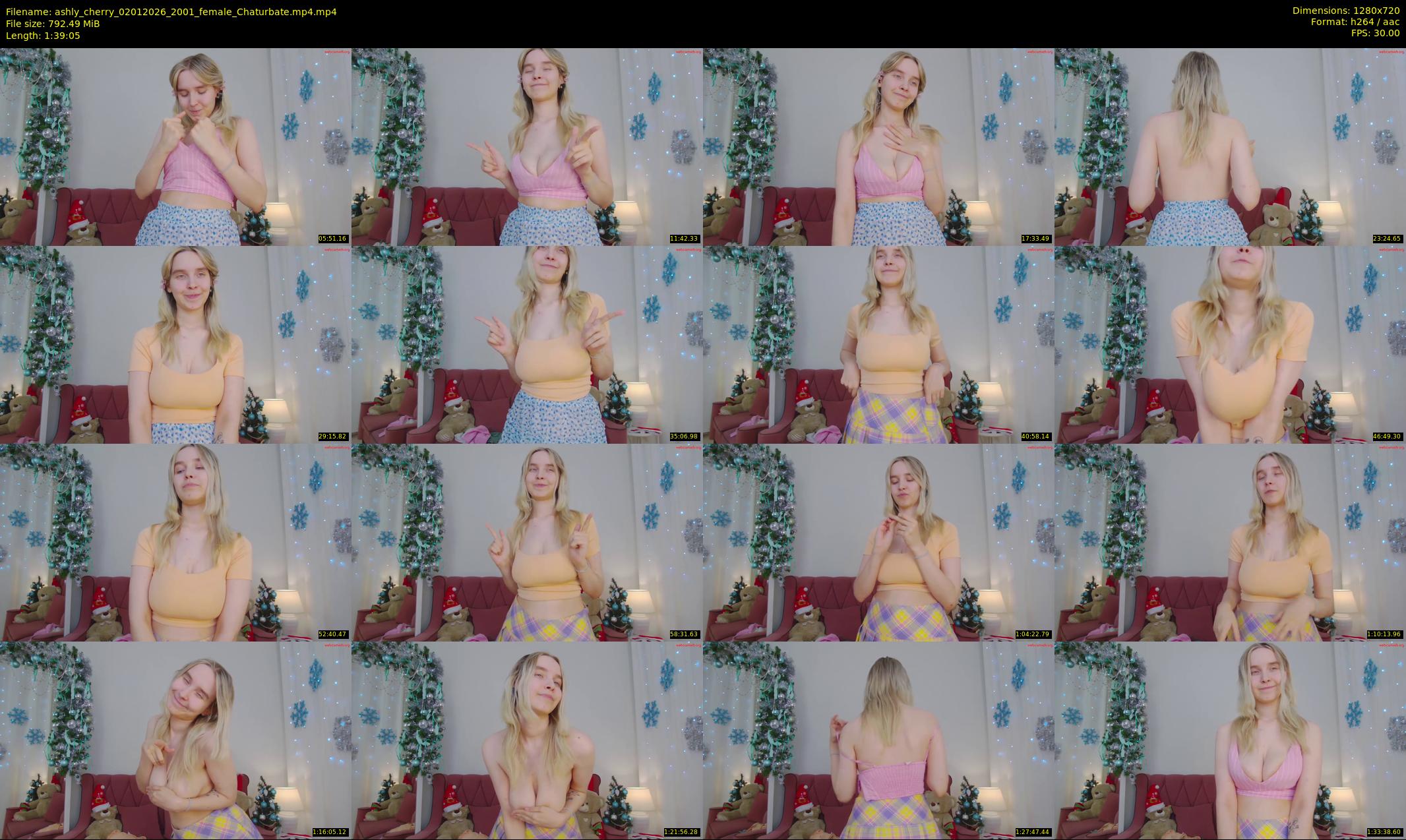 ashly_cherry — 100 minute Chaturbate female cam show recording, 720p, Jan 2, 2026
