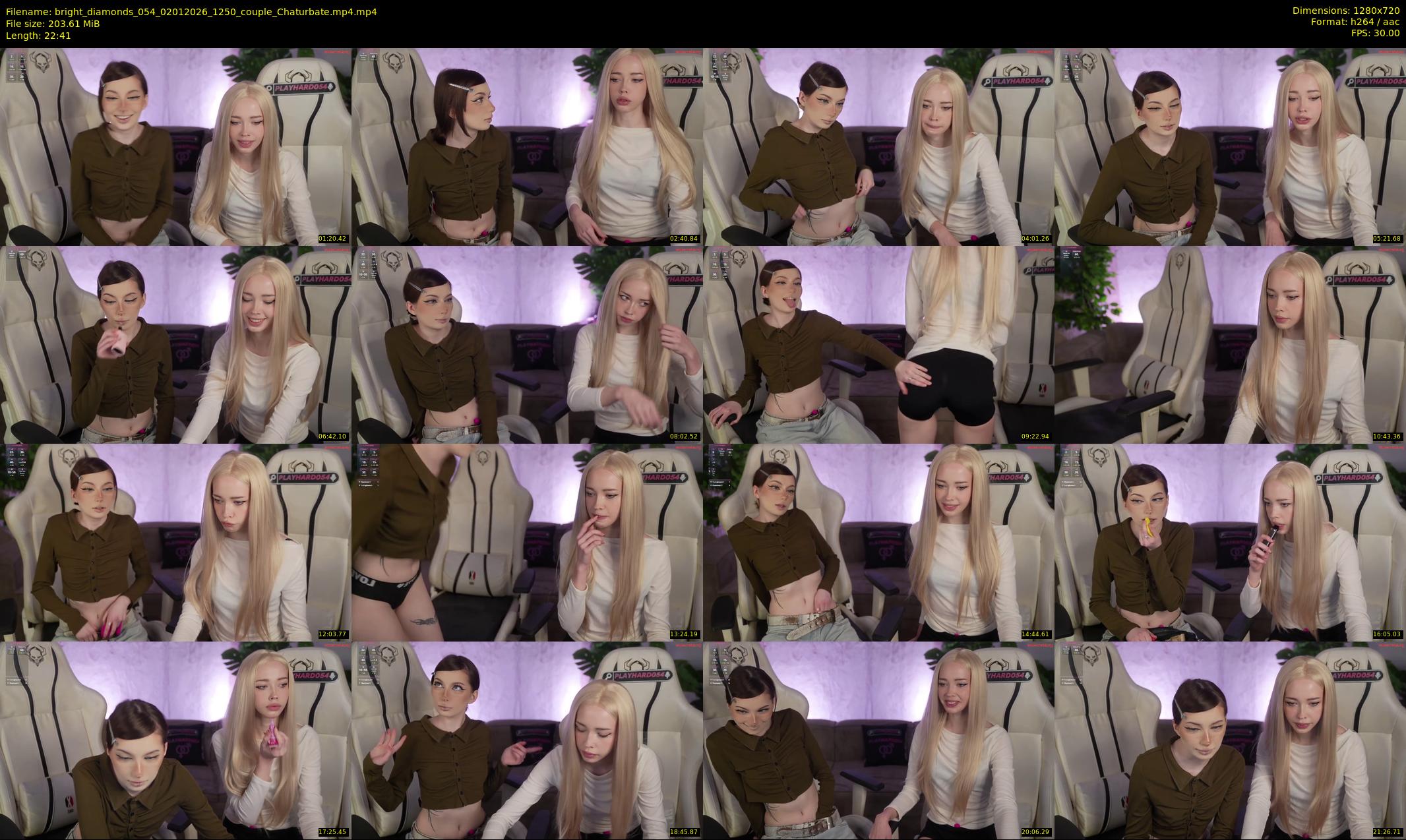 bright_diamonds_054 — 23 minute Chaturbate couple cam show recording, 720p, Jan 2, 2026