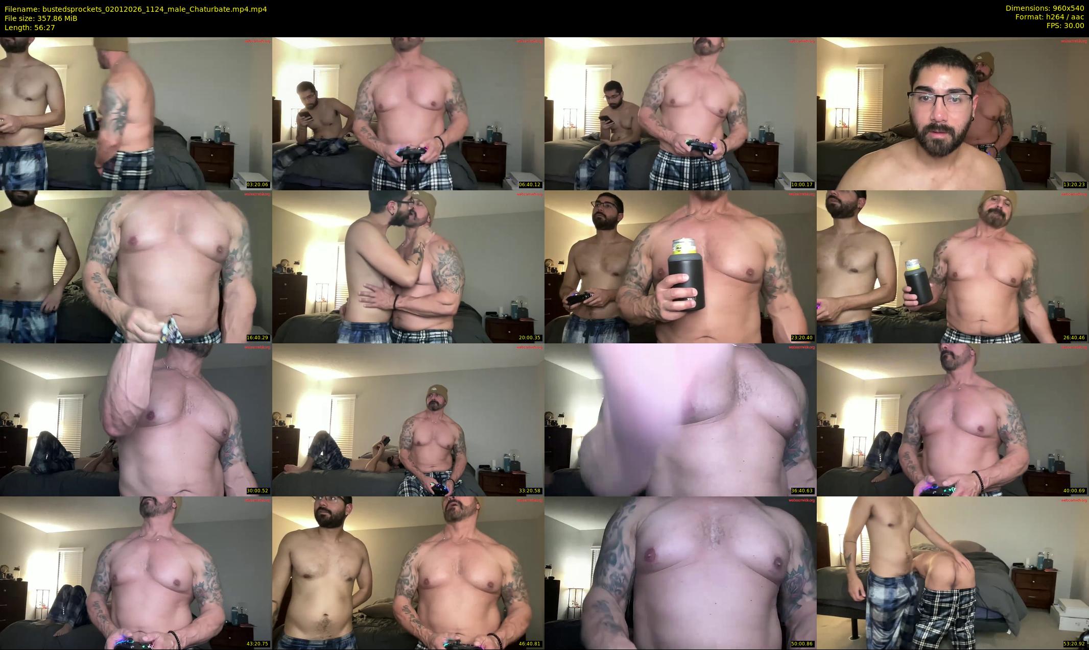 bustedsprockets — 57 minute Chaturbate male cam show recording, 480p, Jan 2, 2026