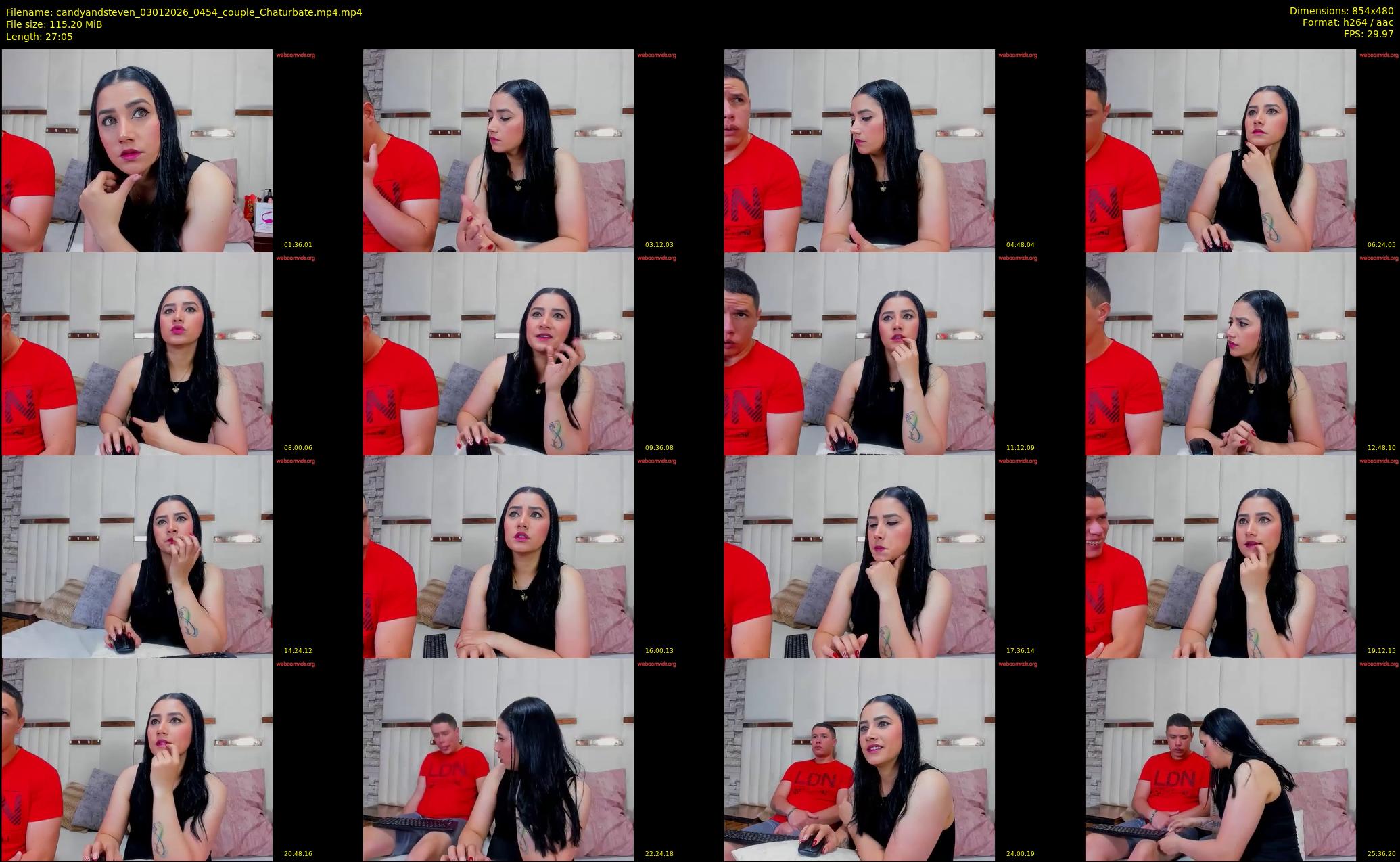 candyandsteven — 28 minute Chaturbate couple cam show recording, 480p, Jan 3, 2026