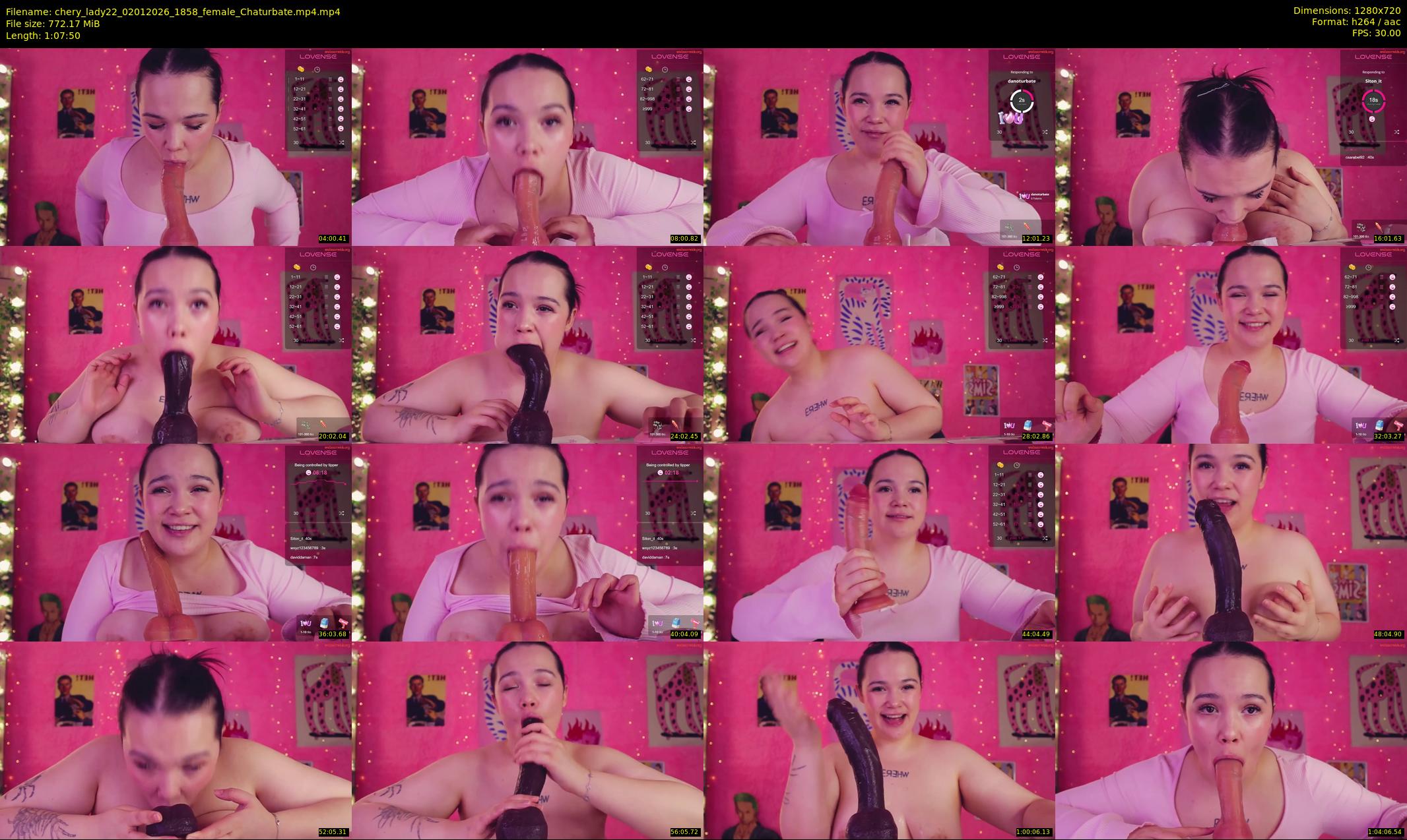 chery_lady22 — 68 minute Chaturbate female cam show recording, 720p, Jan 2, 2026