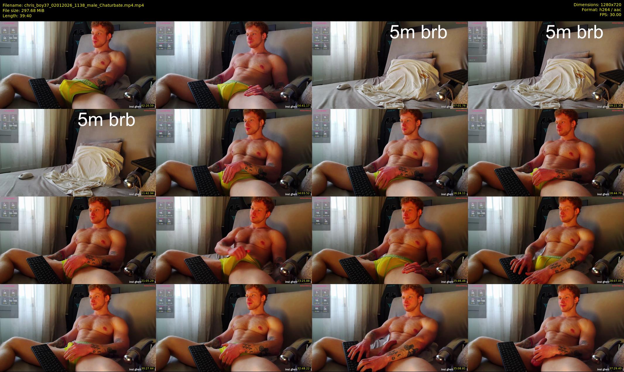 chris_boy37 — 40 minute Chaturbate male cam show recording, 720p, Jan 2, 2026