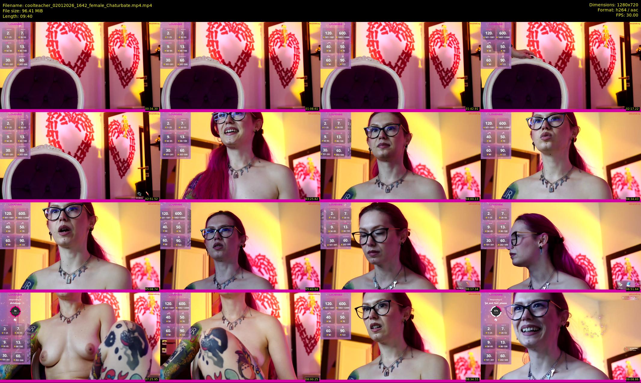 coolteacher — 10 minute Chaturbate female cam show recording, 720p, Jan 2, 2026