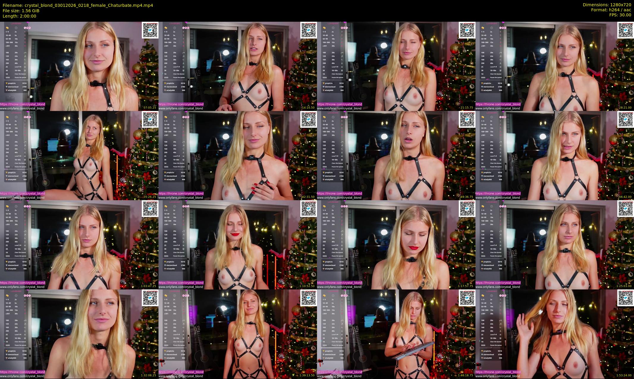 crystal_blond — 120 minute Chaturbate female cam show recording, 720p, Jan 3, 2026