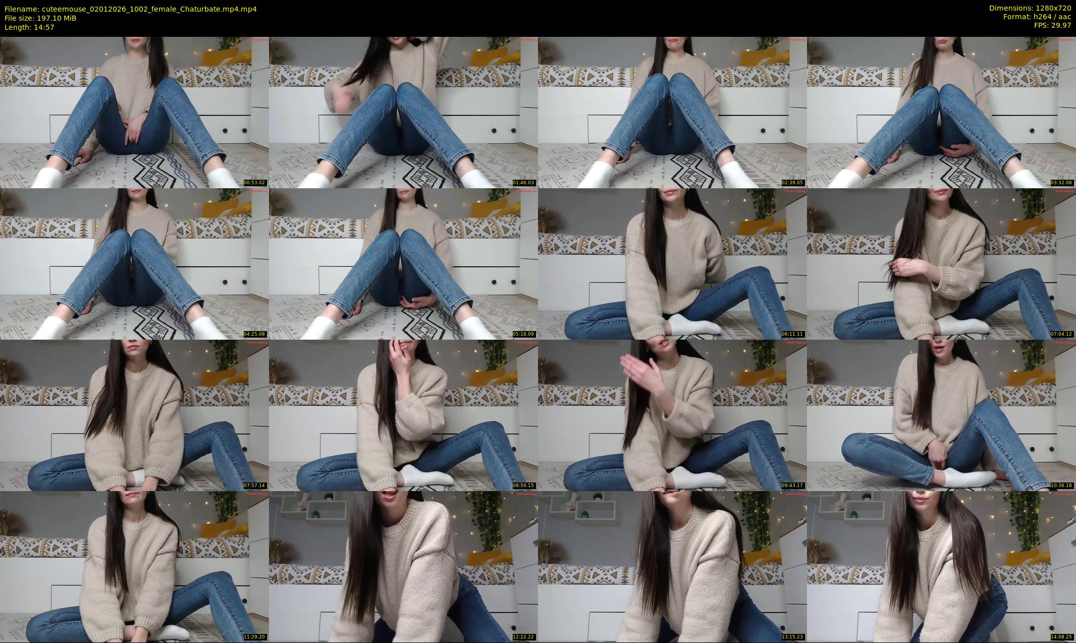 cuteemouse — 15 minute Chaturbate female cam show recording, 720p, Jan 2, 2026