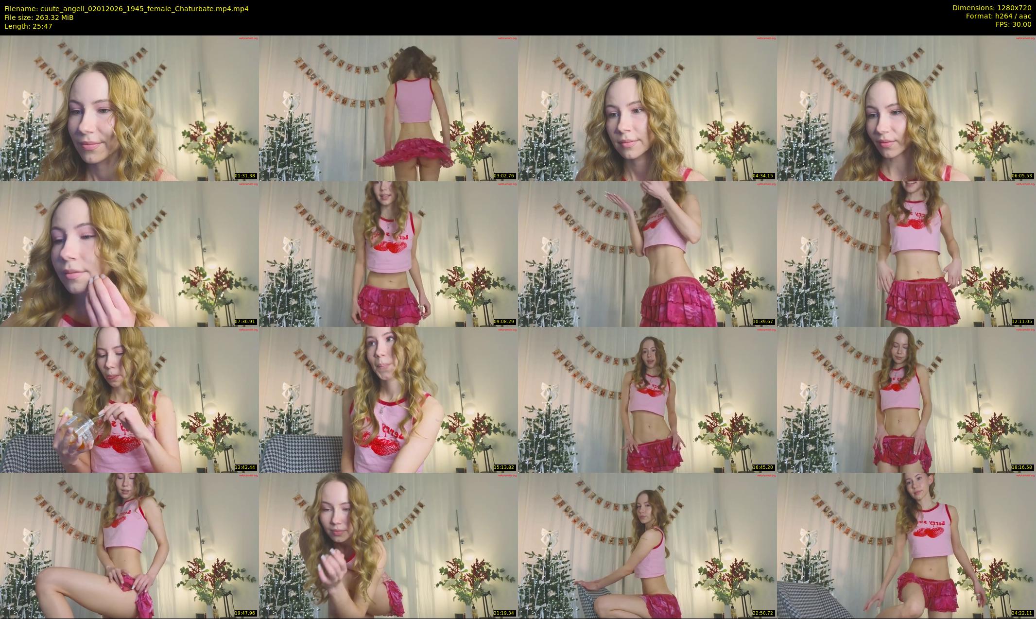 cuute_angell — 26 minute Chaturbate female cam show recording, 720p, Jan 2, 2026