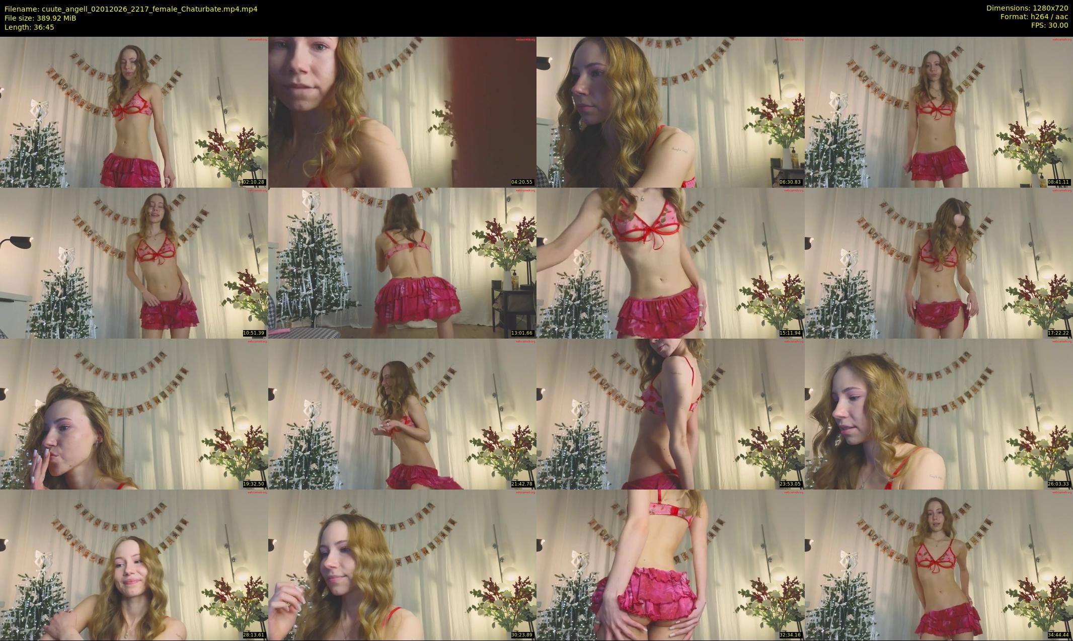 cuute_angell — 37 minute Chaturbate female cam show recording, 720p, Jan 2, 2026