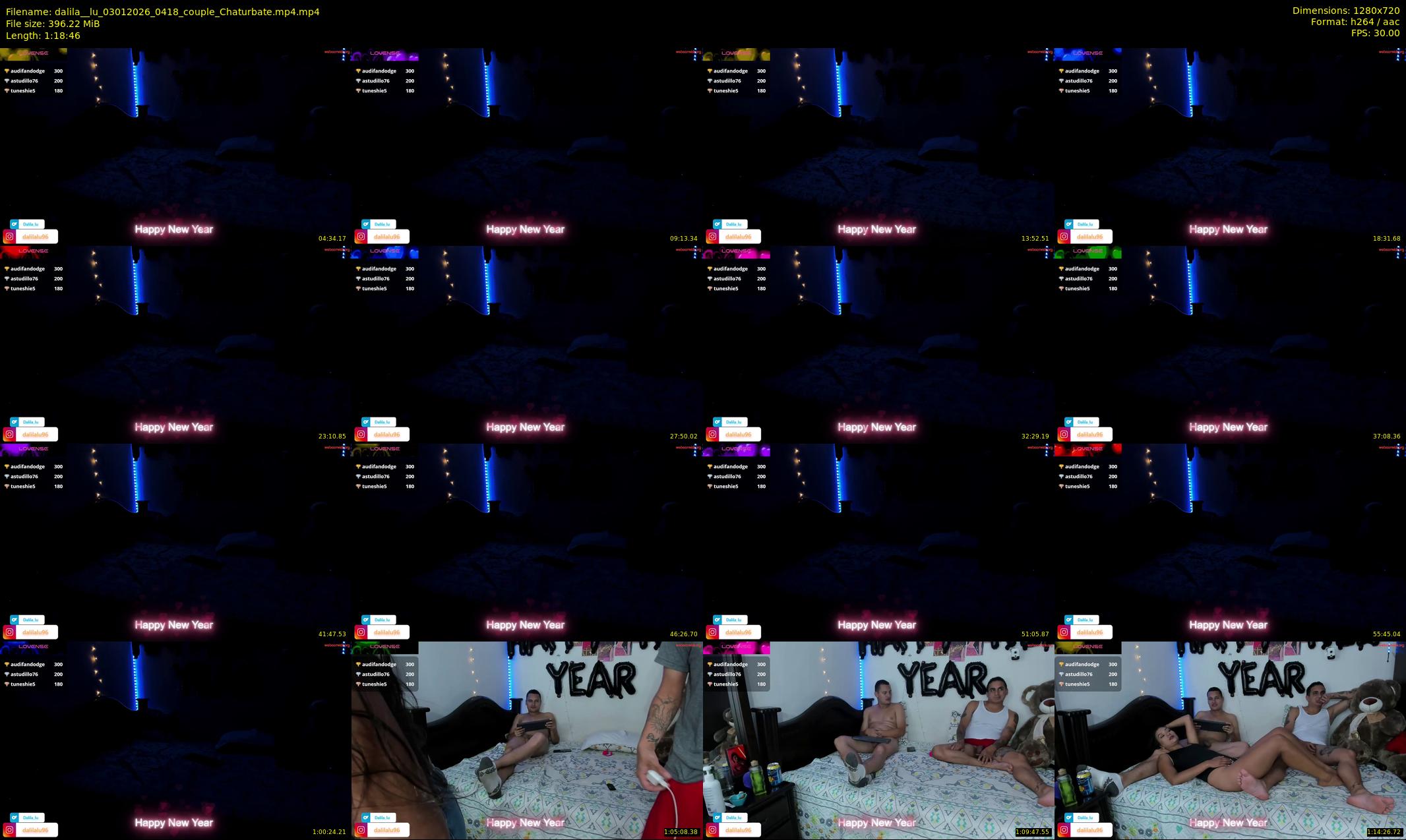dalila__lu — 79 minute Chaturbate couple cam show recording, 720p, Jan 3, 2026