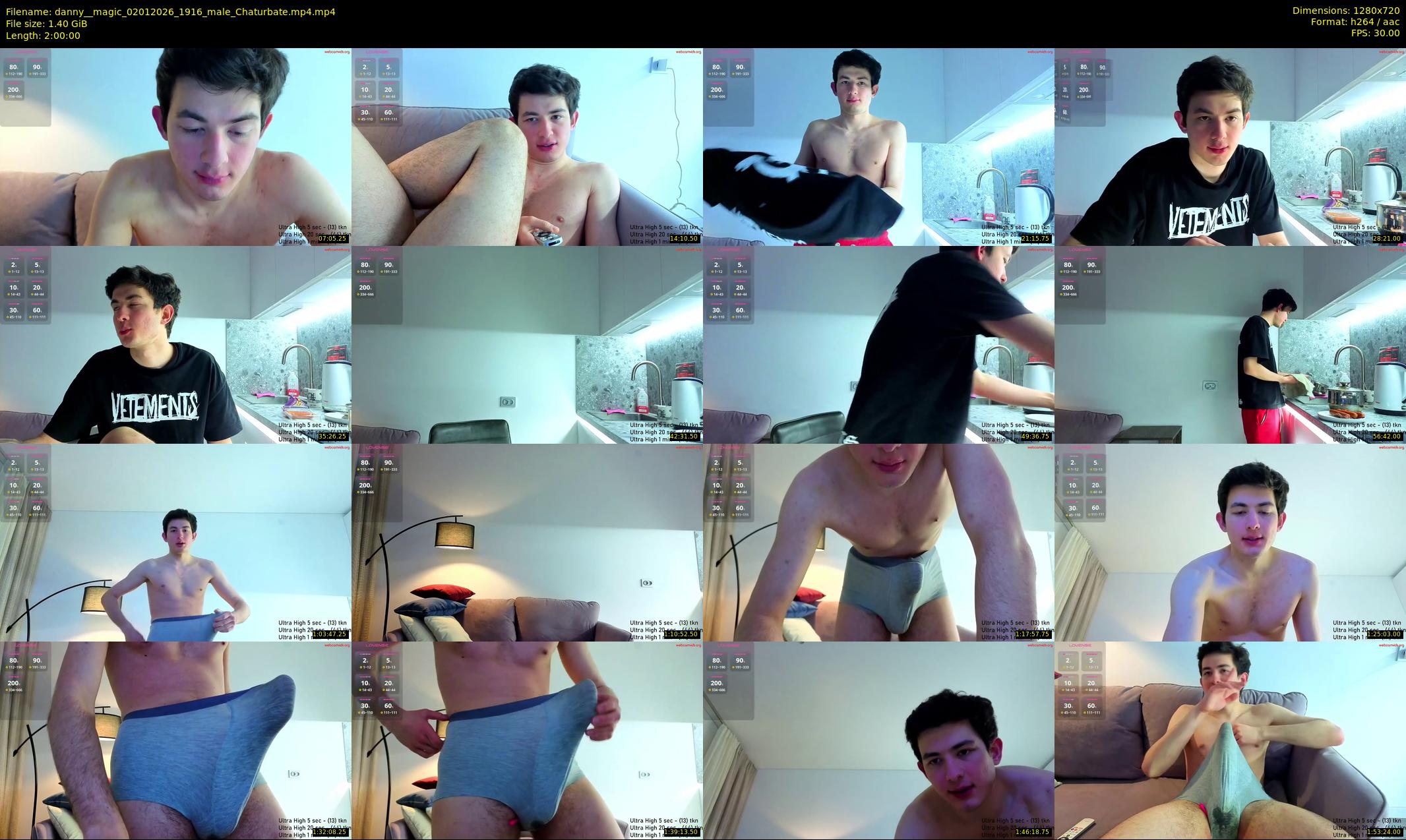 danny__magic — 120 minute Chaturbate male cam show recording, 720p, Jan 2, 2026