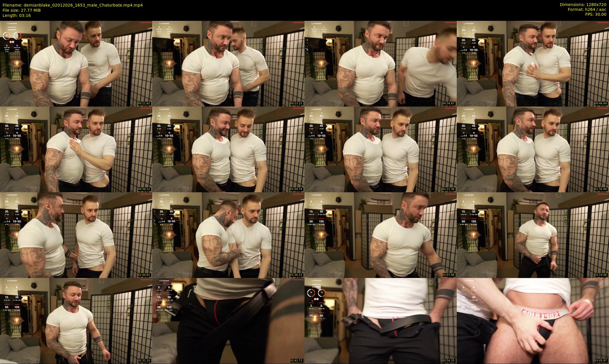 demianblake — 4 minute Chaturbate male cam show recording, 720p, Jan 2, 2026