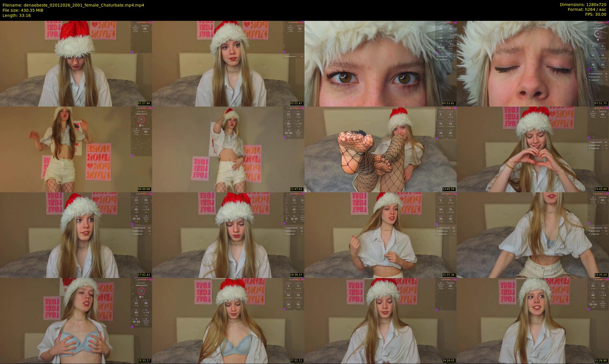 denaebeste — 34 minute Chaturbate female cam show recording, 720p, Jan 2, 2026