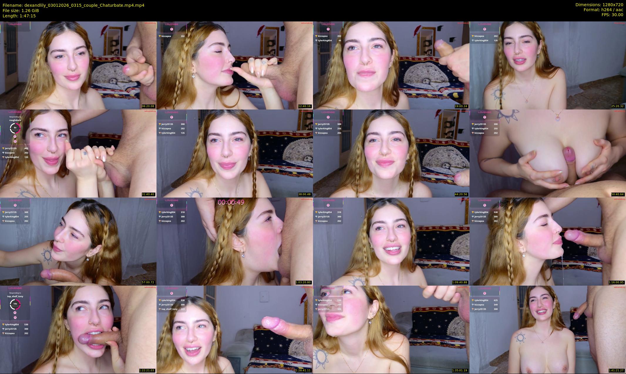 dexandlily — 108 minute Chaturbate couple cam show recording, 720p, Jan 3, 2026