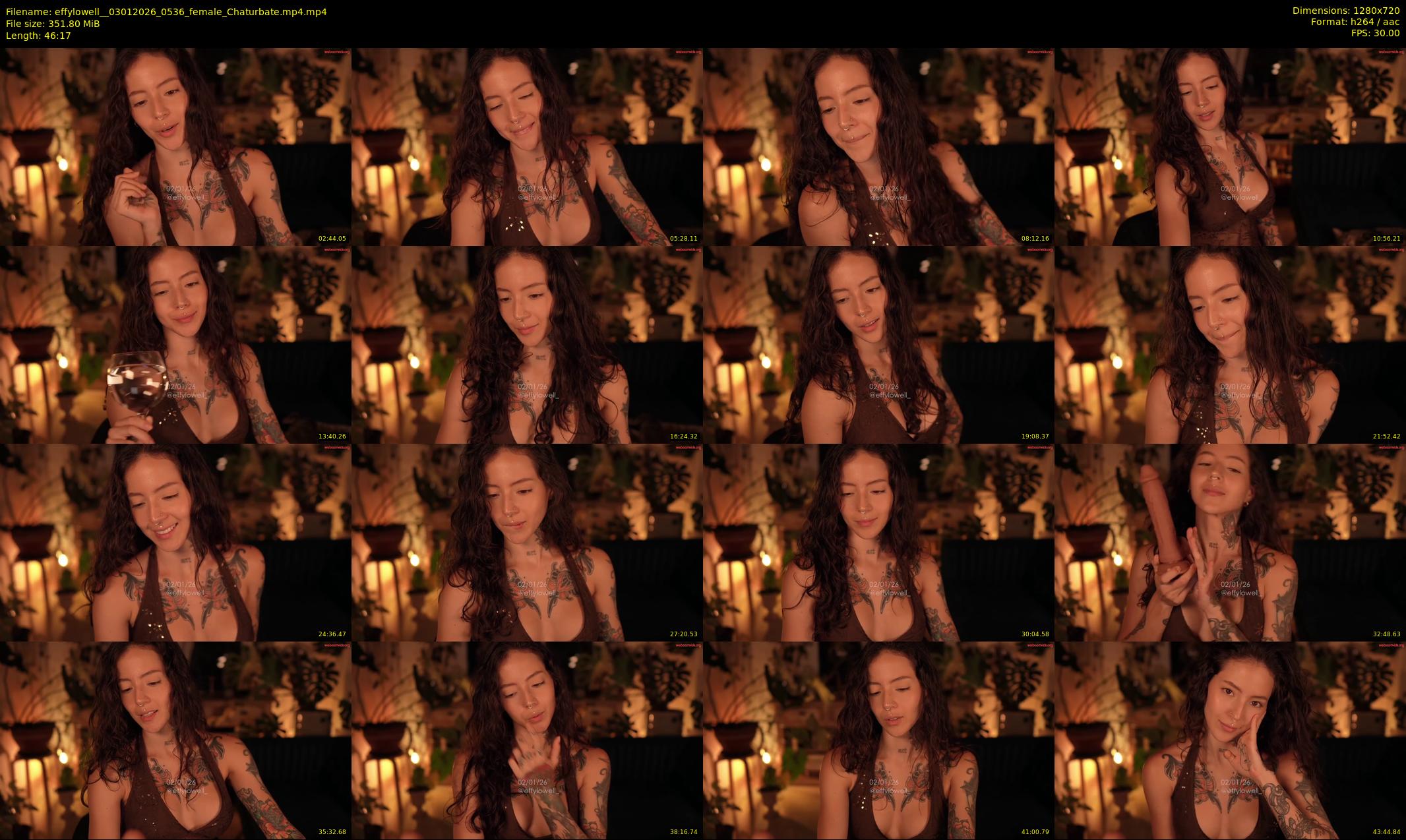 effylowell_ — 47 minute Chaturbate female cam show recording, 720p, Jan 3, 2026