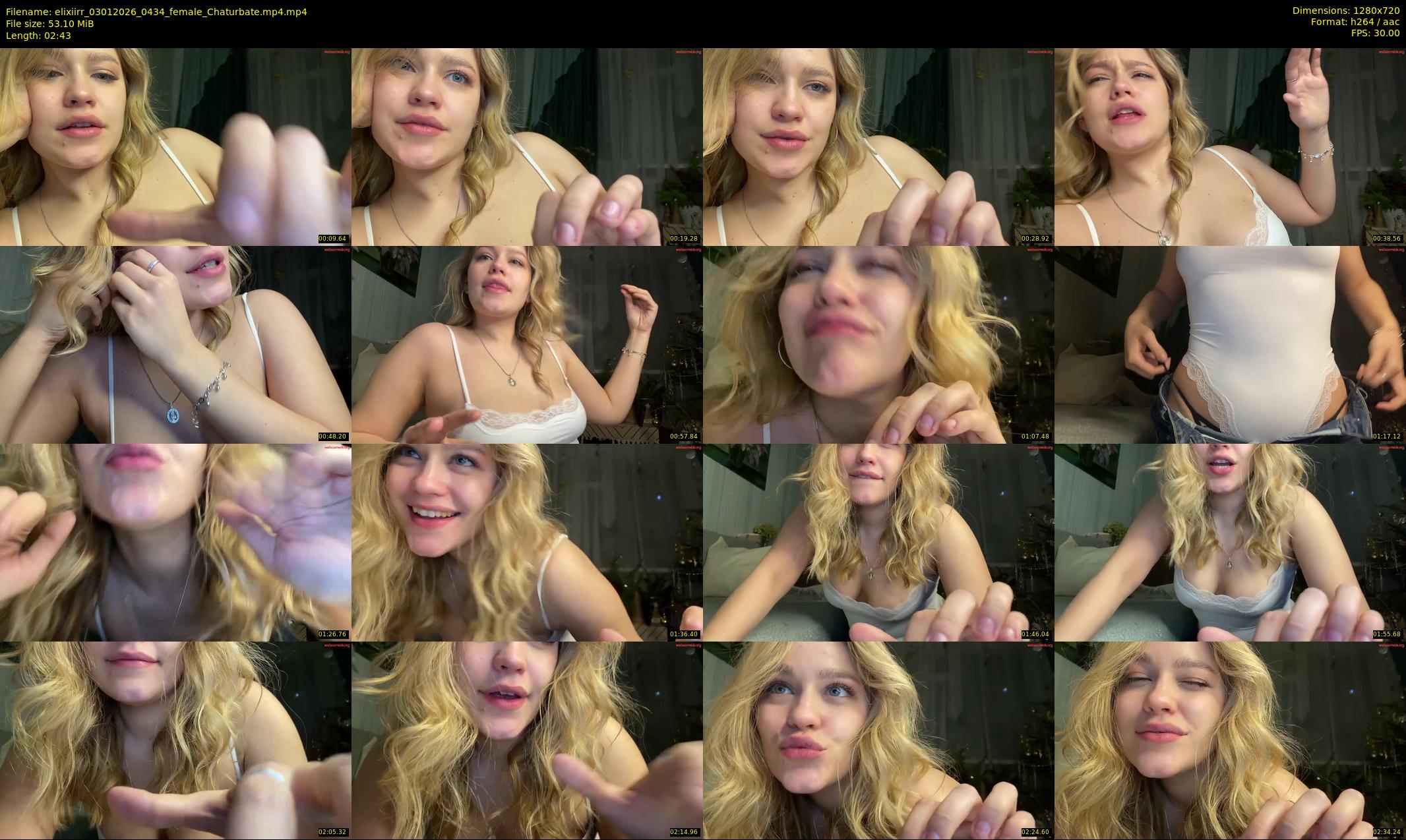 elixiirr — 3 minute Chaturbate female cam show recording, 720p, Jan 3, 2026