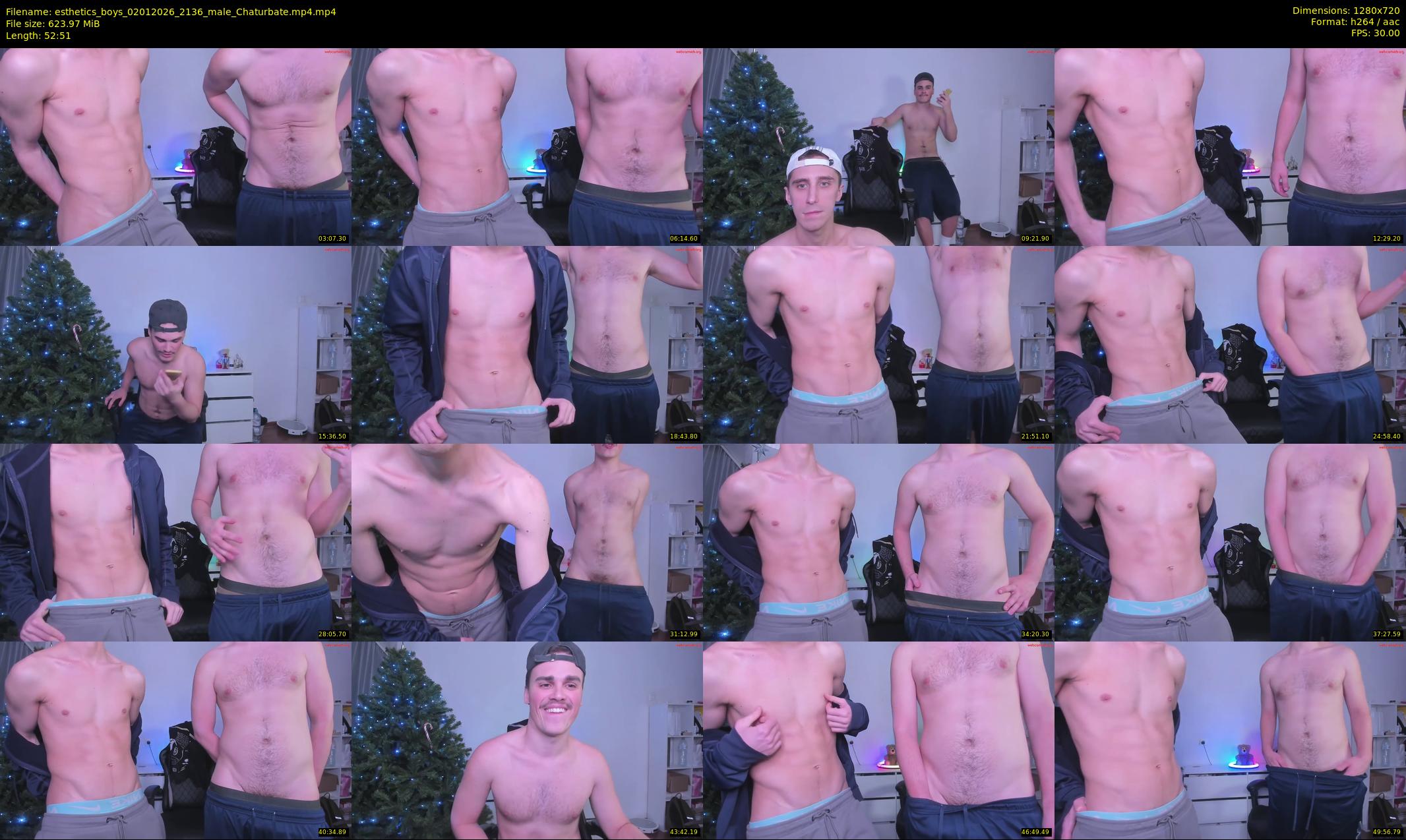 esthetics_boys — 53 minute Chaturbate male cam show recording, 720p, Jan 2, 2026