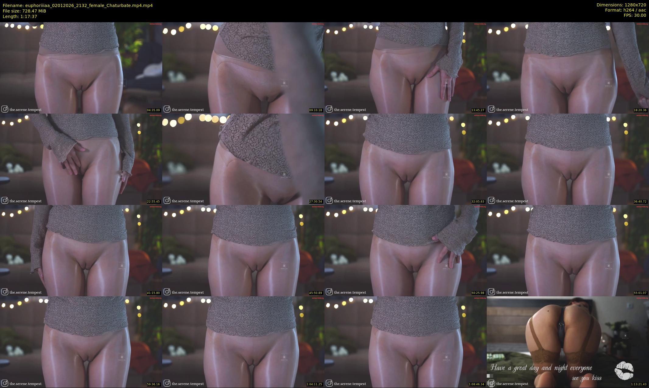 euphoriiiaa — 78 minute Chaturbate female cam show recording, 720p, Jan 2, 2026
