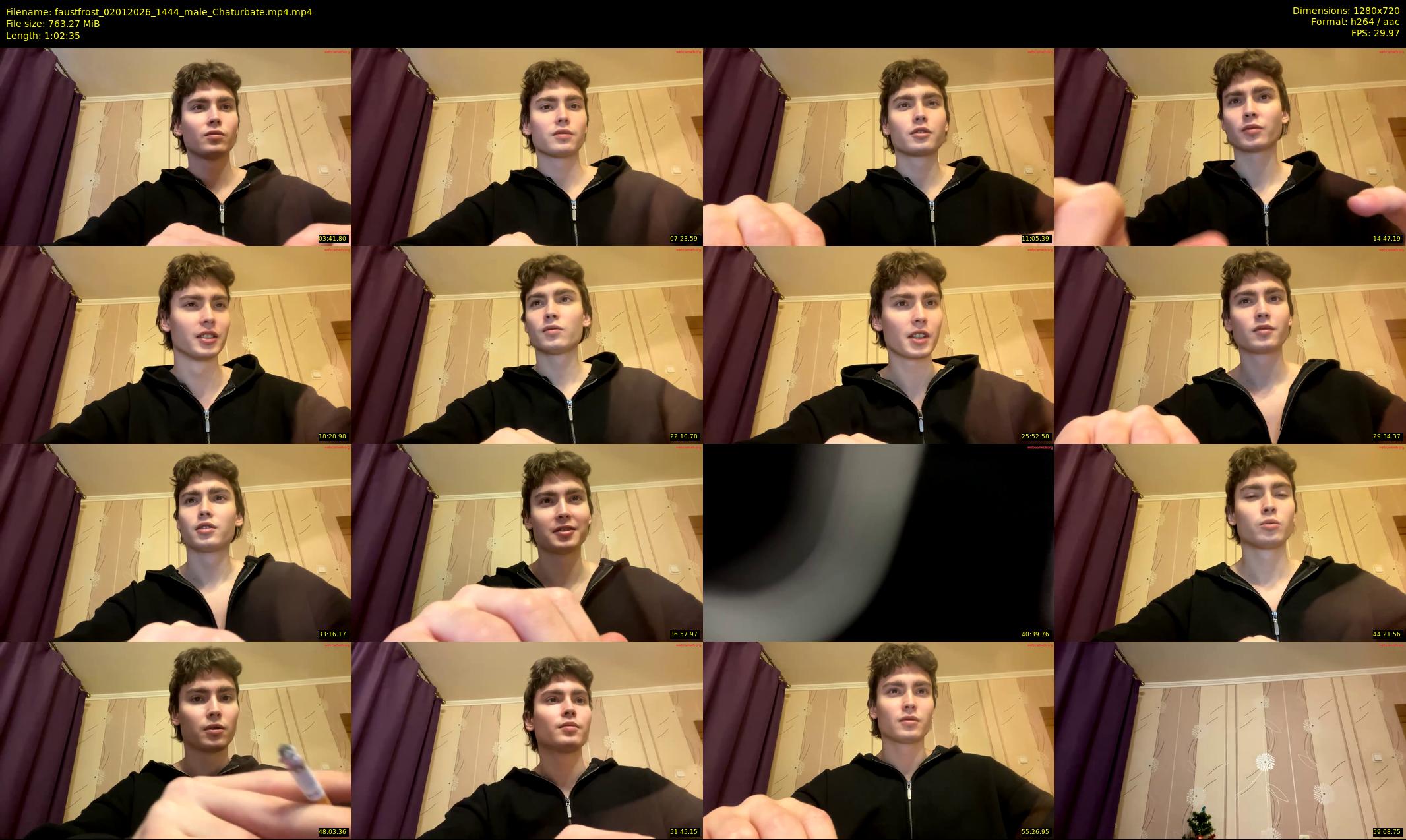 faustfrost — 63 minute Chaturbate male cam show recording, 720p, Jan 2, 2026