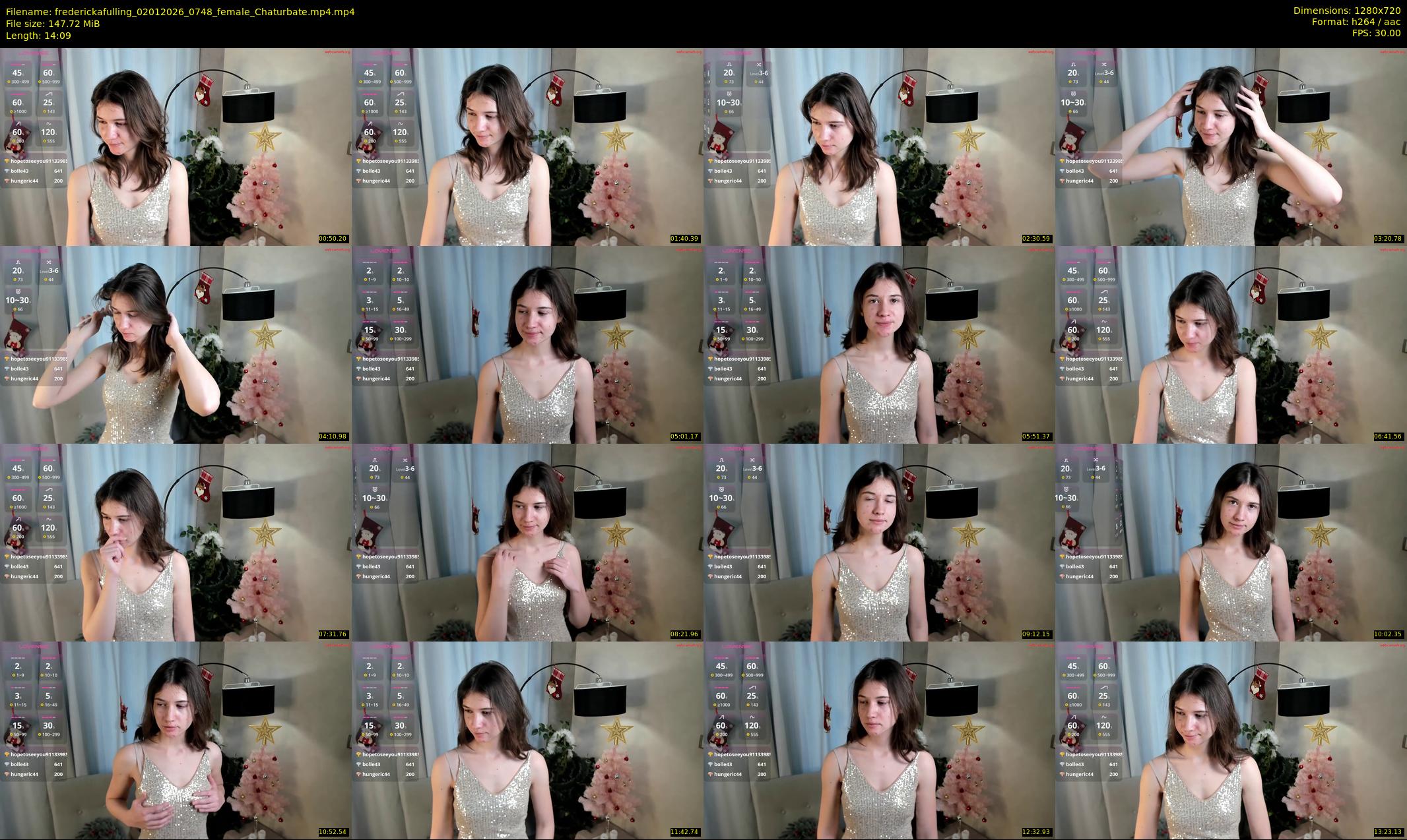 frederickafulling — 15 minute Chaturbate female cam show recording, 720p, Jan 2, 2026