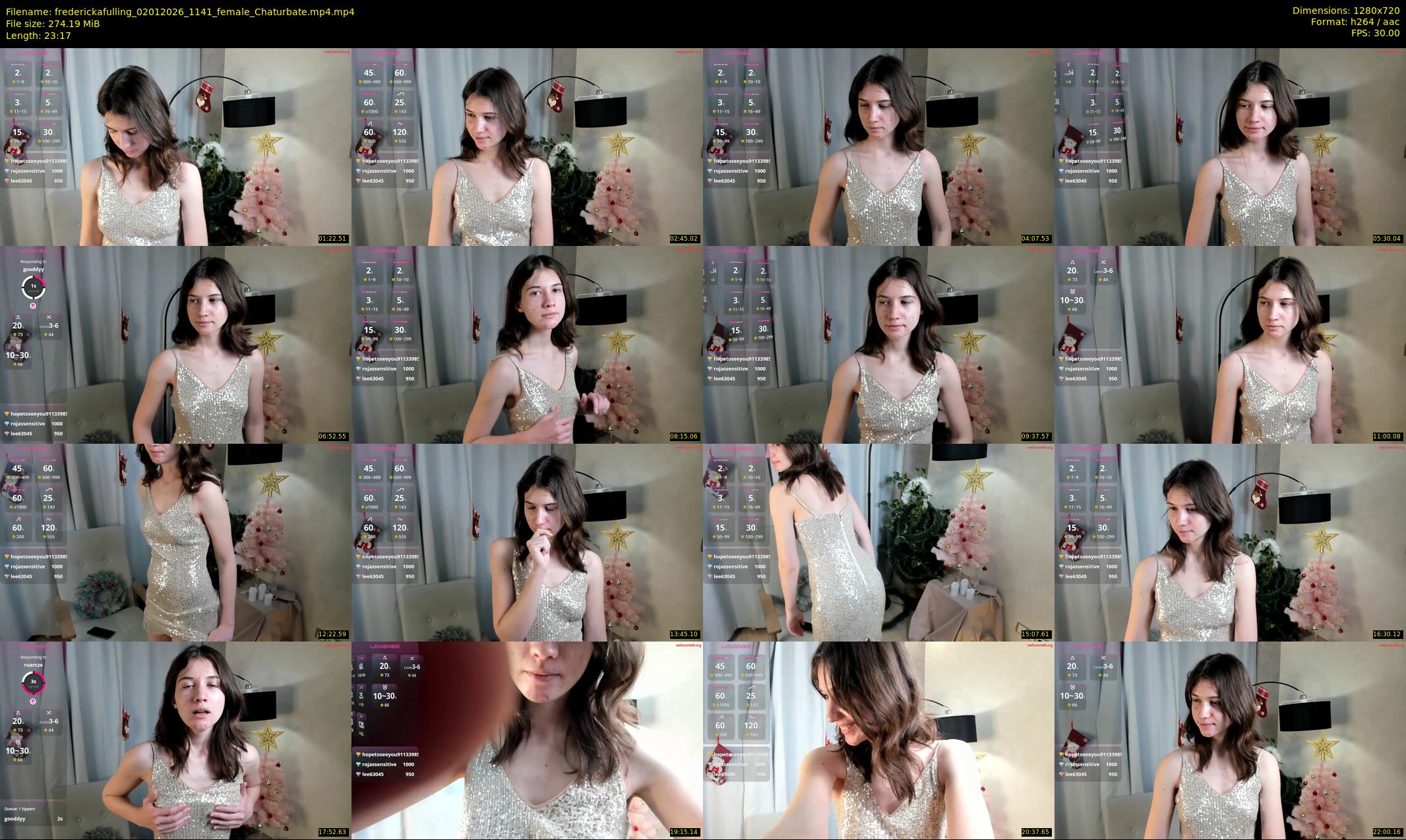 frederickafulling — 24 minute Chaturbate female cam show recording, 720p, Jan 2, 2026