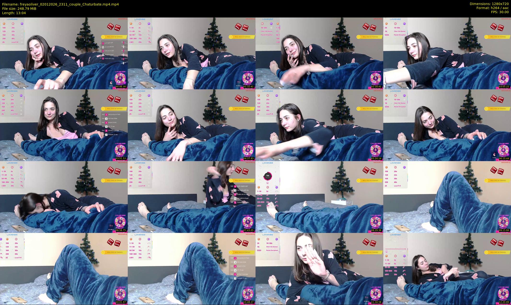 freyaoliver — 14 minute Chaturbate couple cam show recording, 720p, Jan 2, 2026