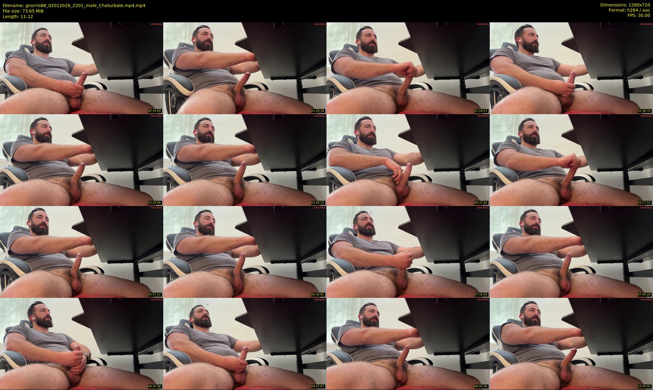 gnorris88 — 12 minute Chaturbate male cam show recording, 720p, Jan 2, 2026