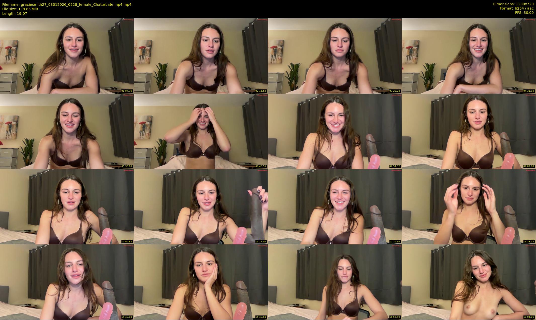 graciesmith27 — 20 minute Chaturbate female cam show recording, 720p, Jan 3, 2026