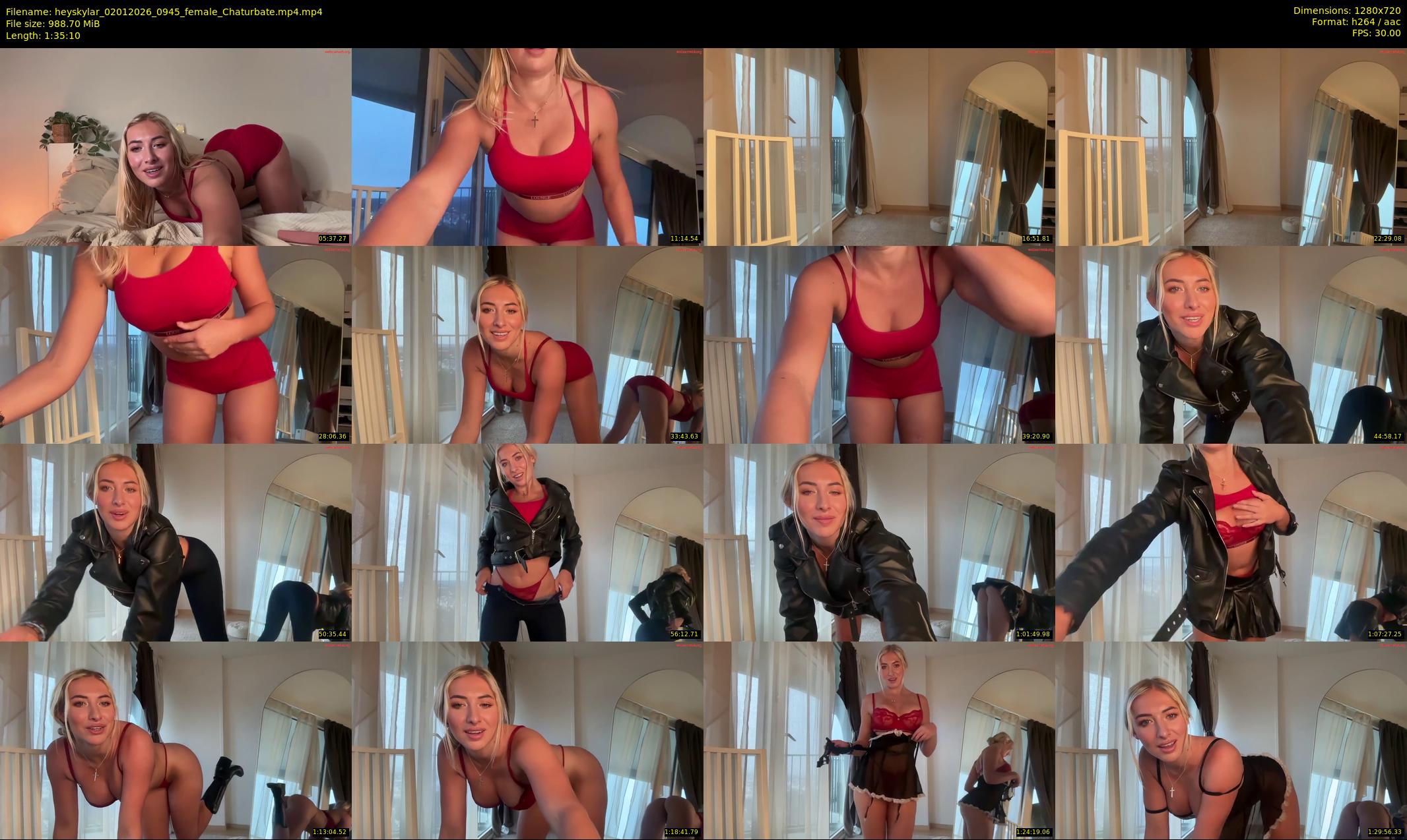 heyskylar — 96 minute Chaturbate female cam show recording, 720p, Jan 2, 2026