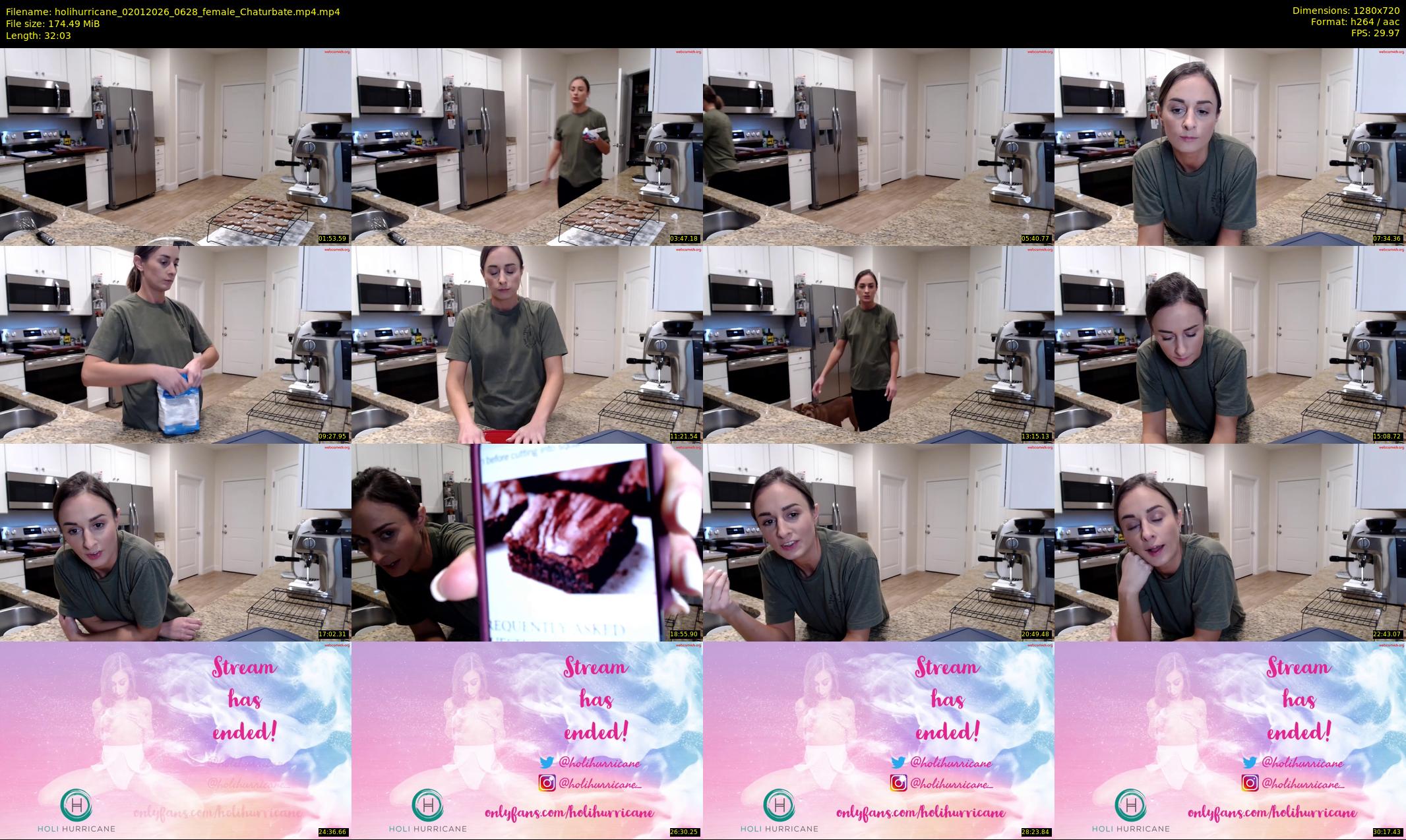 holihurricane — 33 minute Chaturbate female cam show recording, 720p, Jan 2, 2026