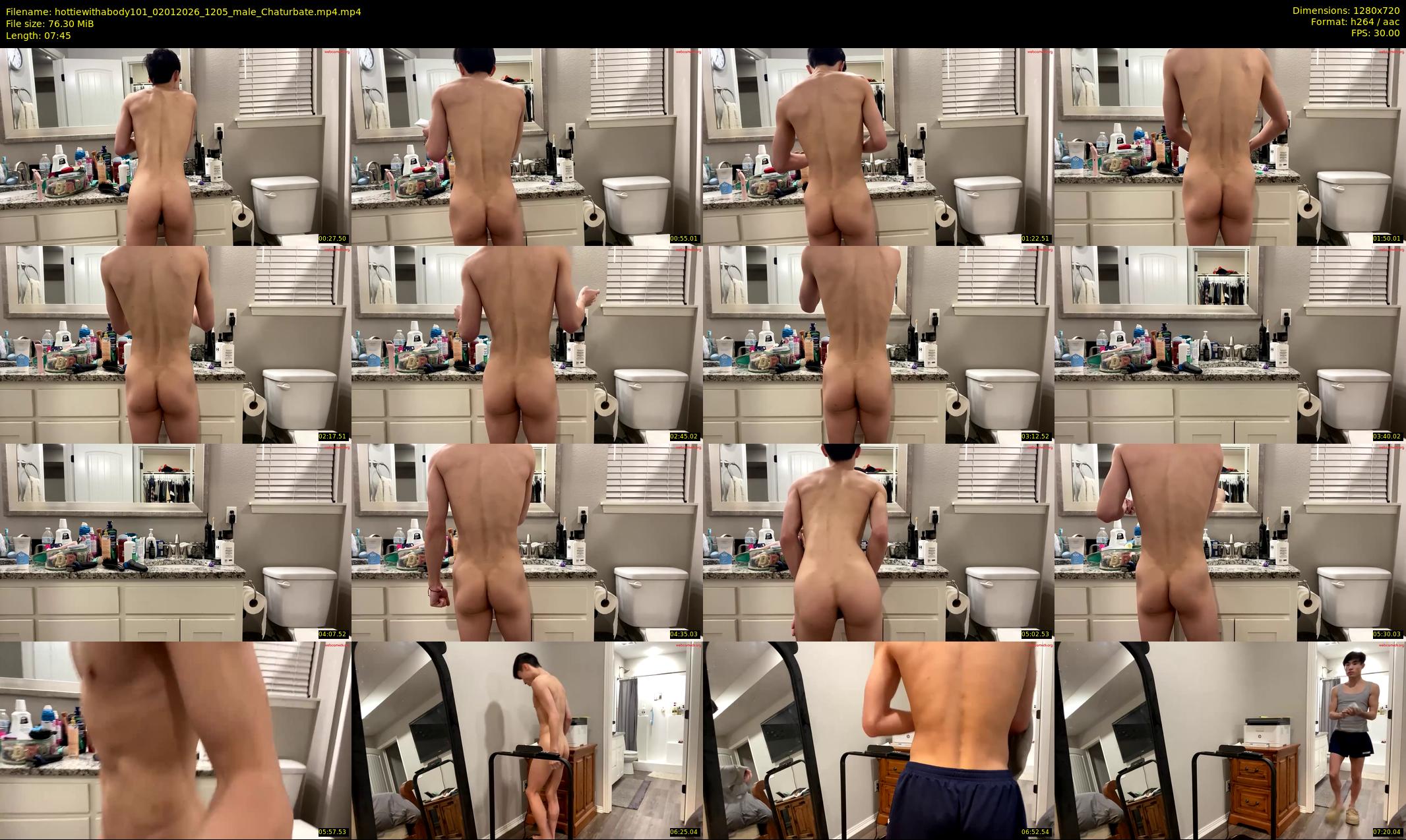 hottiewithabody101 — 8 minute Chaturbate male cam show recording, 720p, Jan 2, 2026
