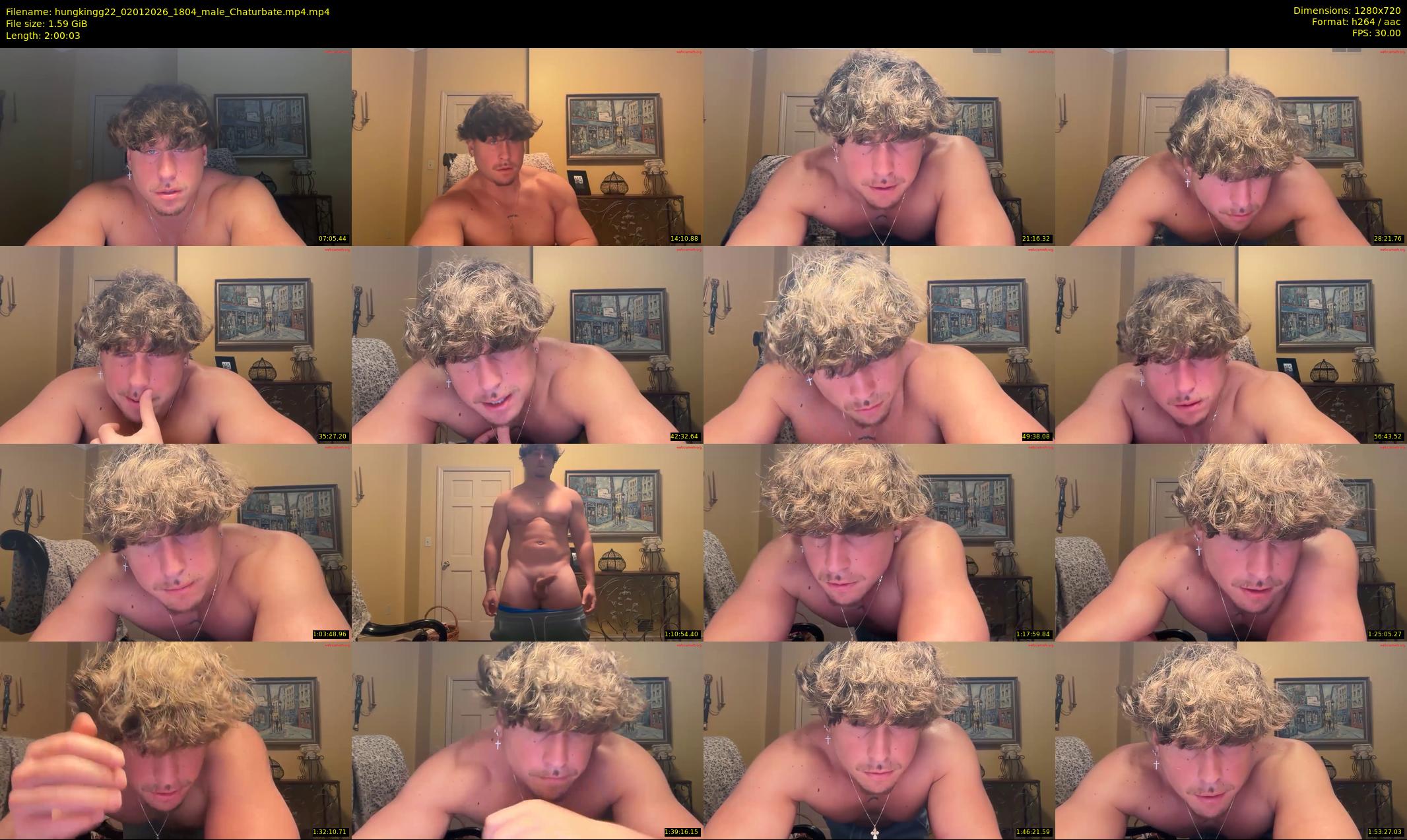 hungkingg22 — 121 minute Chaturbate male cam show recording, 720p, Jan 2, 2026