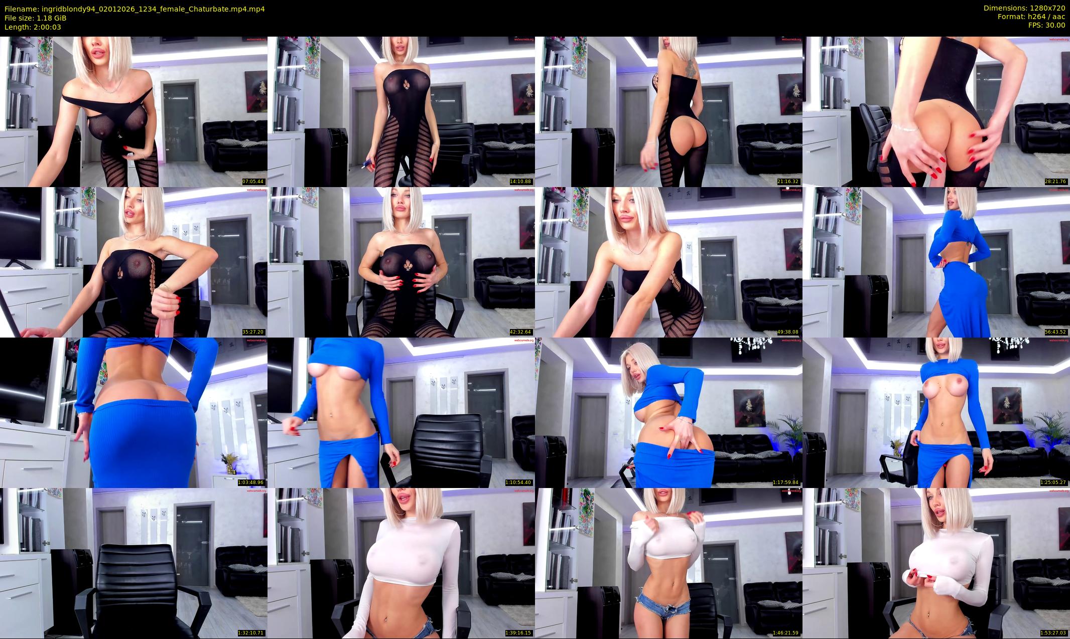 ingridblondy94 — 121 minute Chaturbate female cam show recording, 720p, Jan 2, 2026