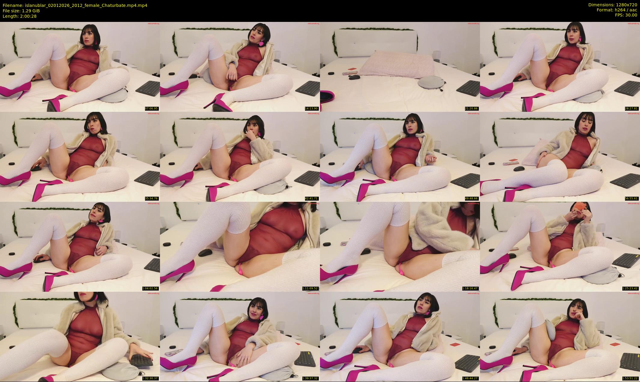 islanublar — 121 minute Chaturbate female cam show recording, 720p, Jan 2, 2026