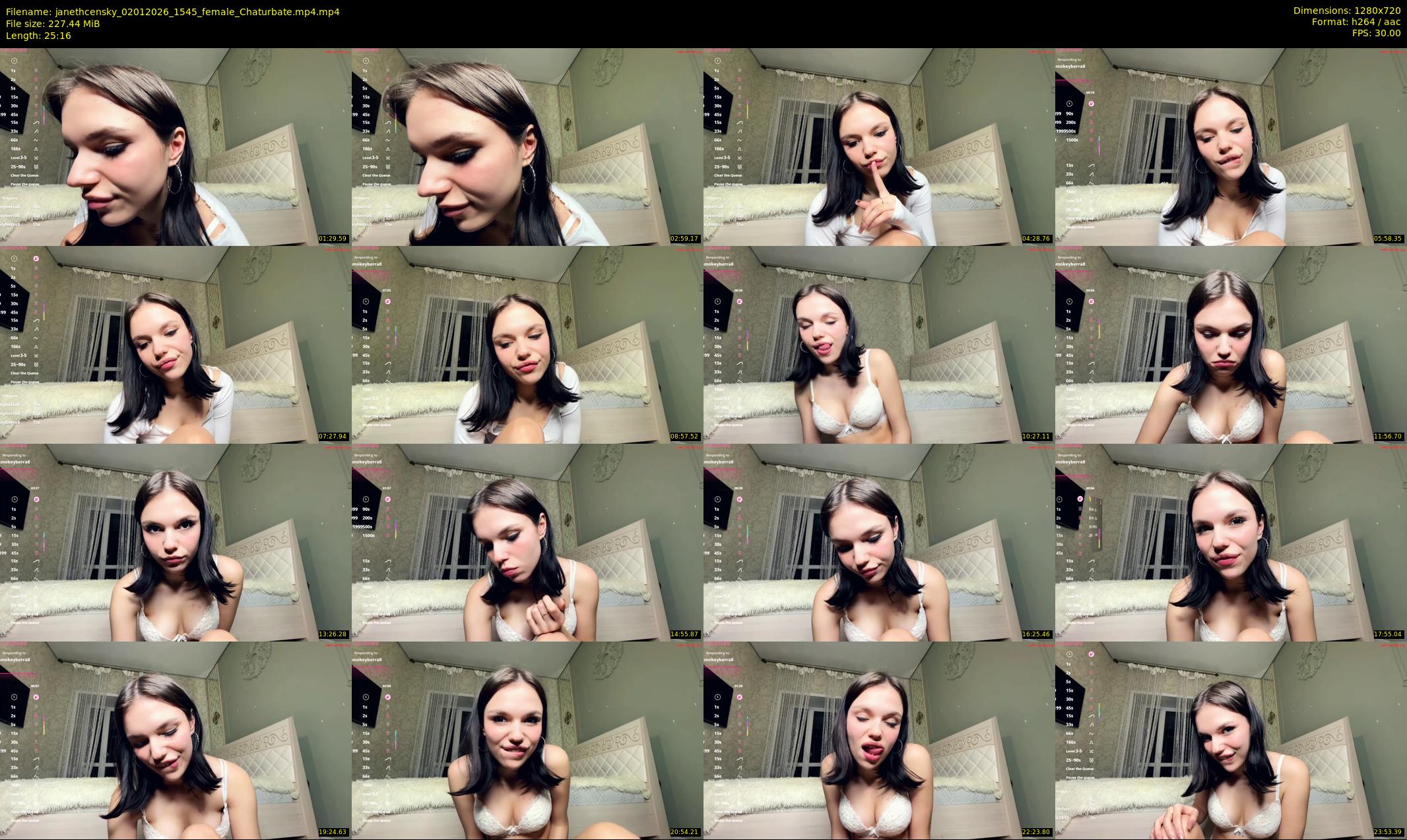 janethcensky — 26 minute Chaturbate female cam show recording, 720p, Jan 2, 2026