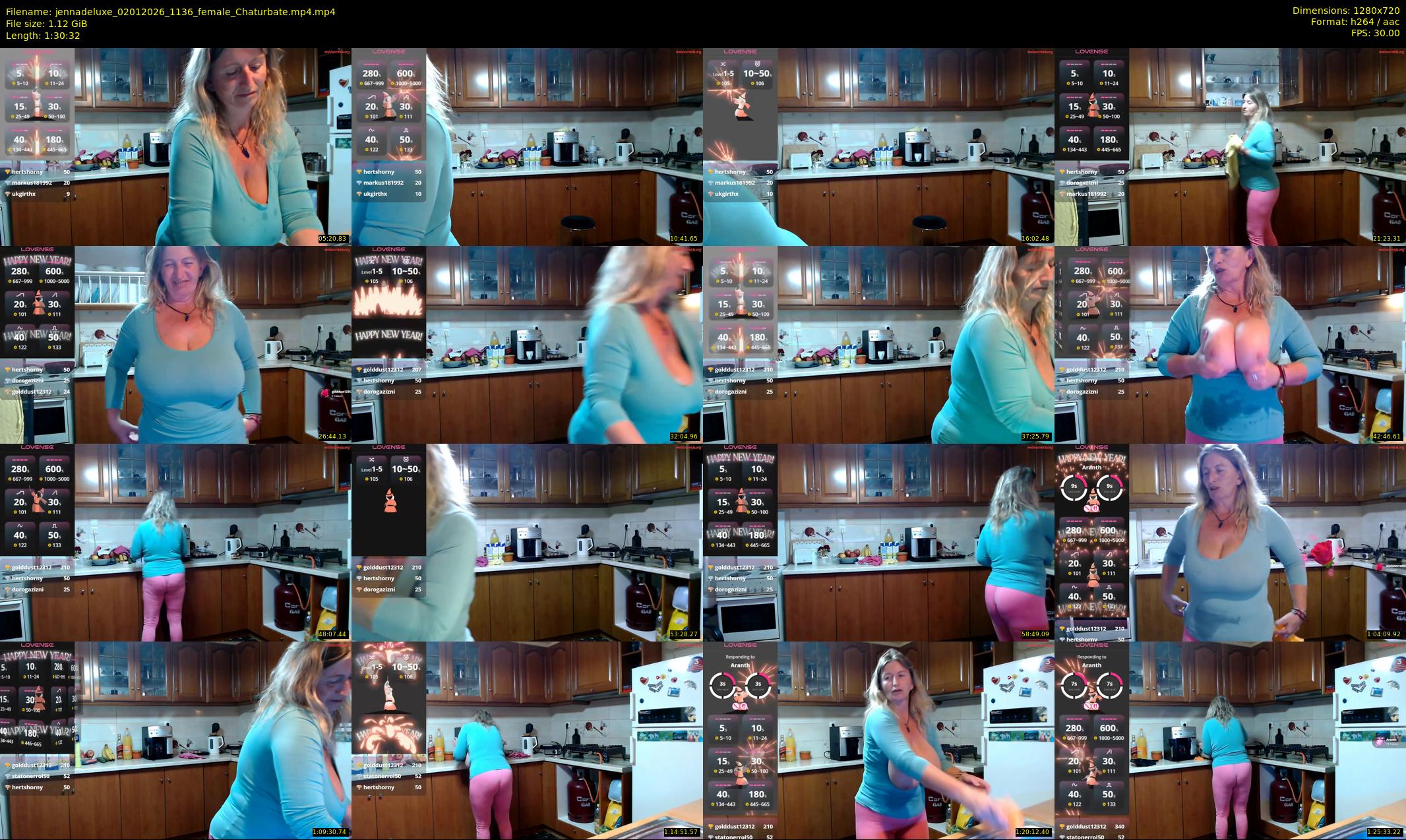 jennadeluxe — 91 minute Chaturbate female cam show recording, 720p, Jan 2, 2026