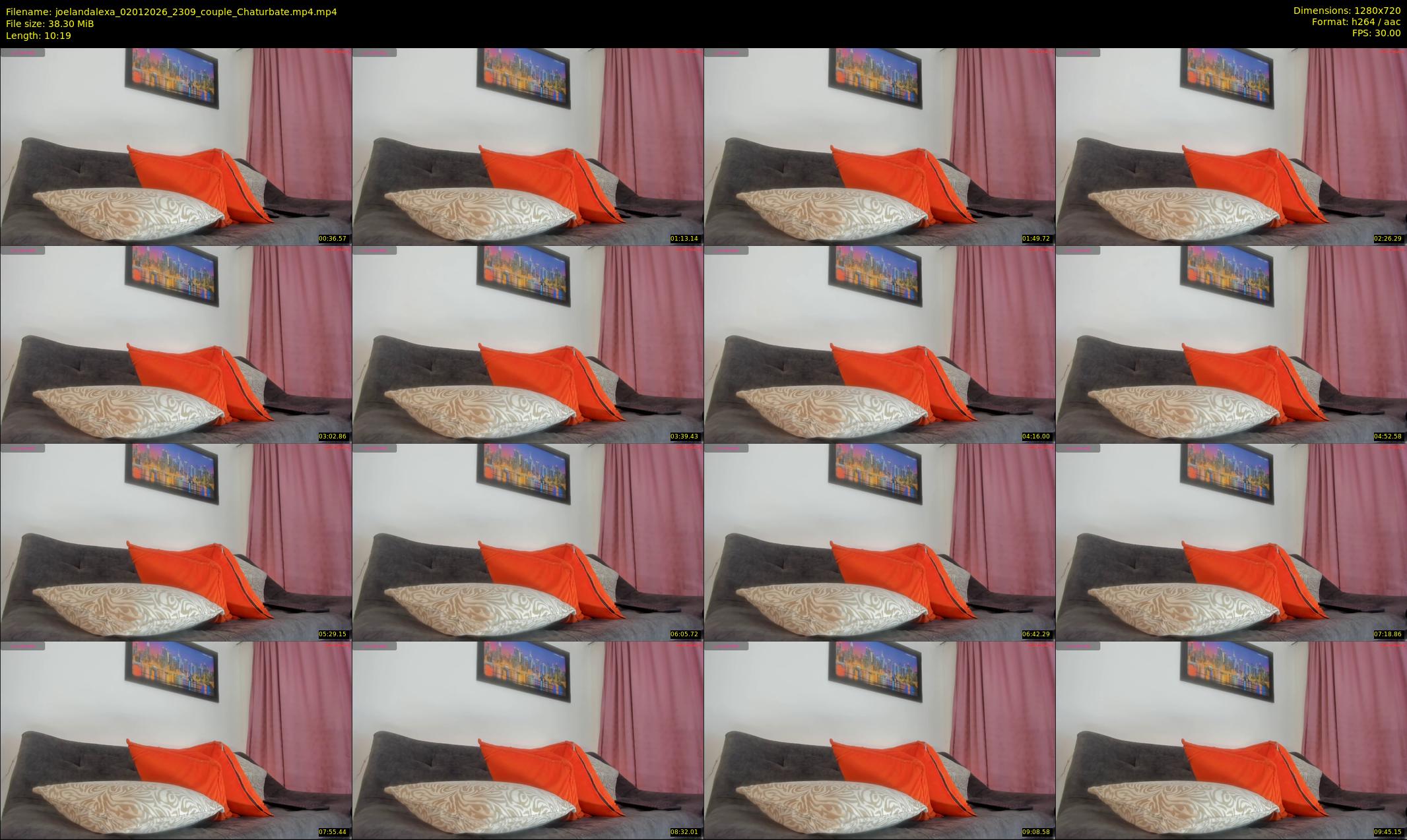 joelandalexa — 11 minute Chaturbate couple cam show recording, 720p, Jan 2, 2026