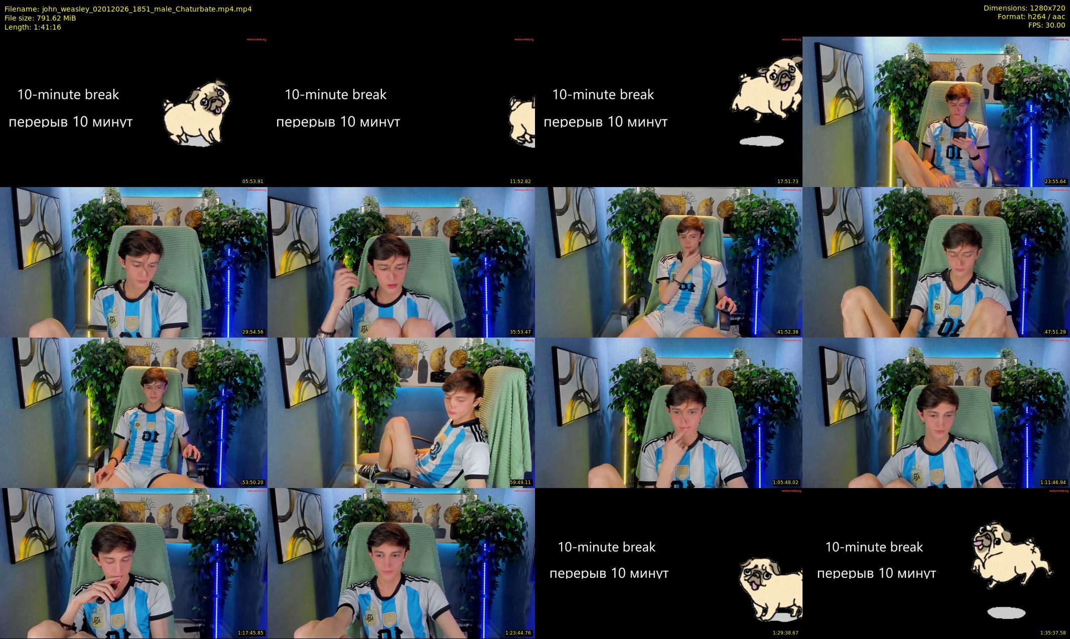 john_weasley — 102 minute Chaturbate male cam show recording, 720p, Jan 2, 2026