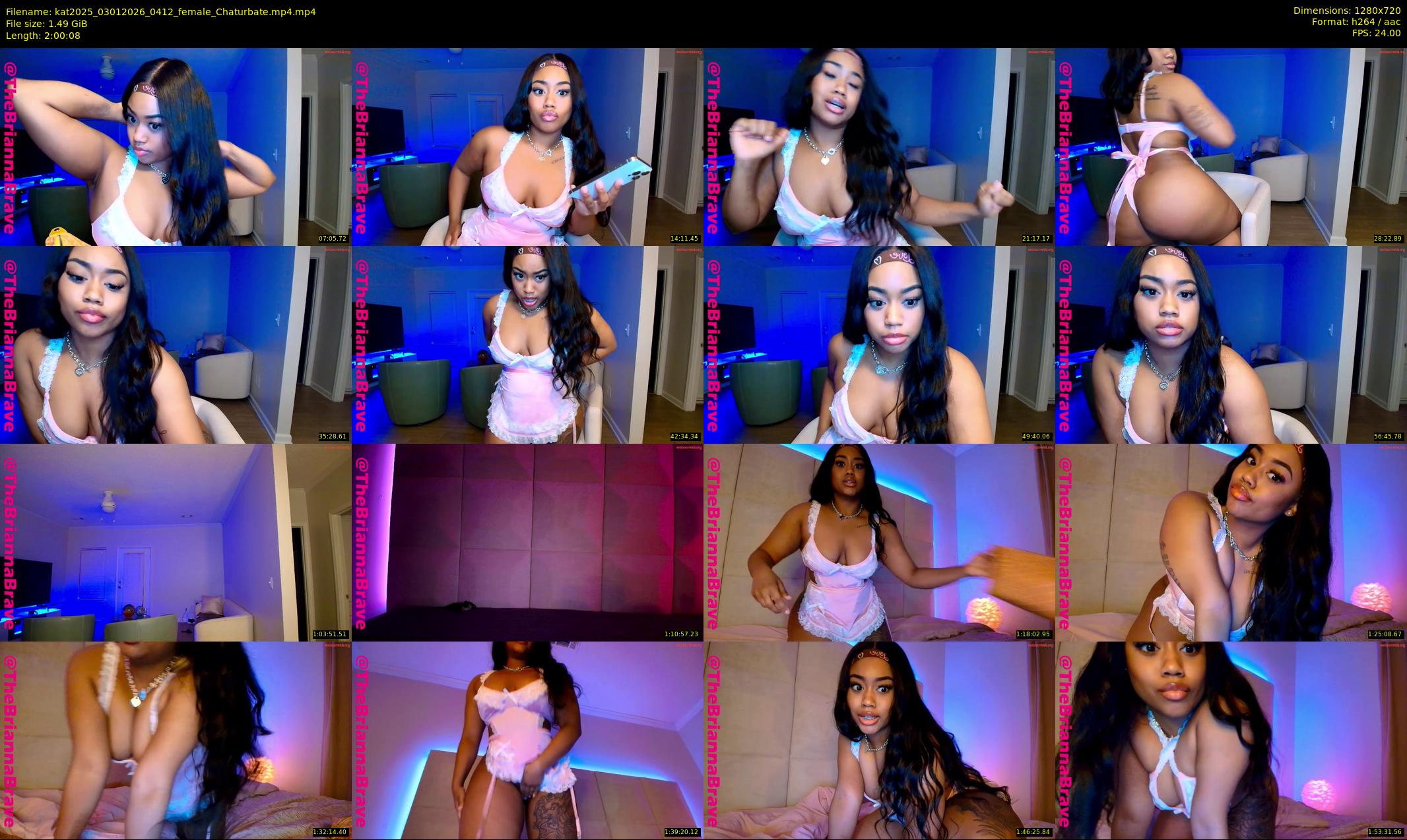 kat2025 — 121 minute Chaturbate female cam show recording, 720p, Jan 3, 2026