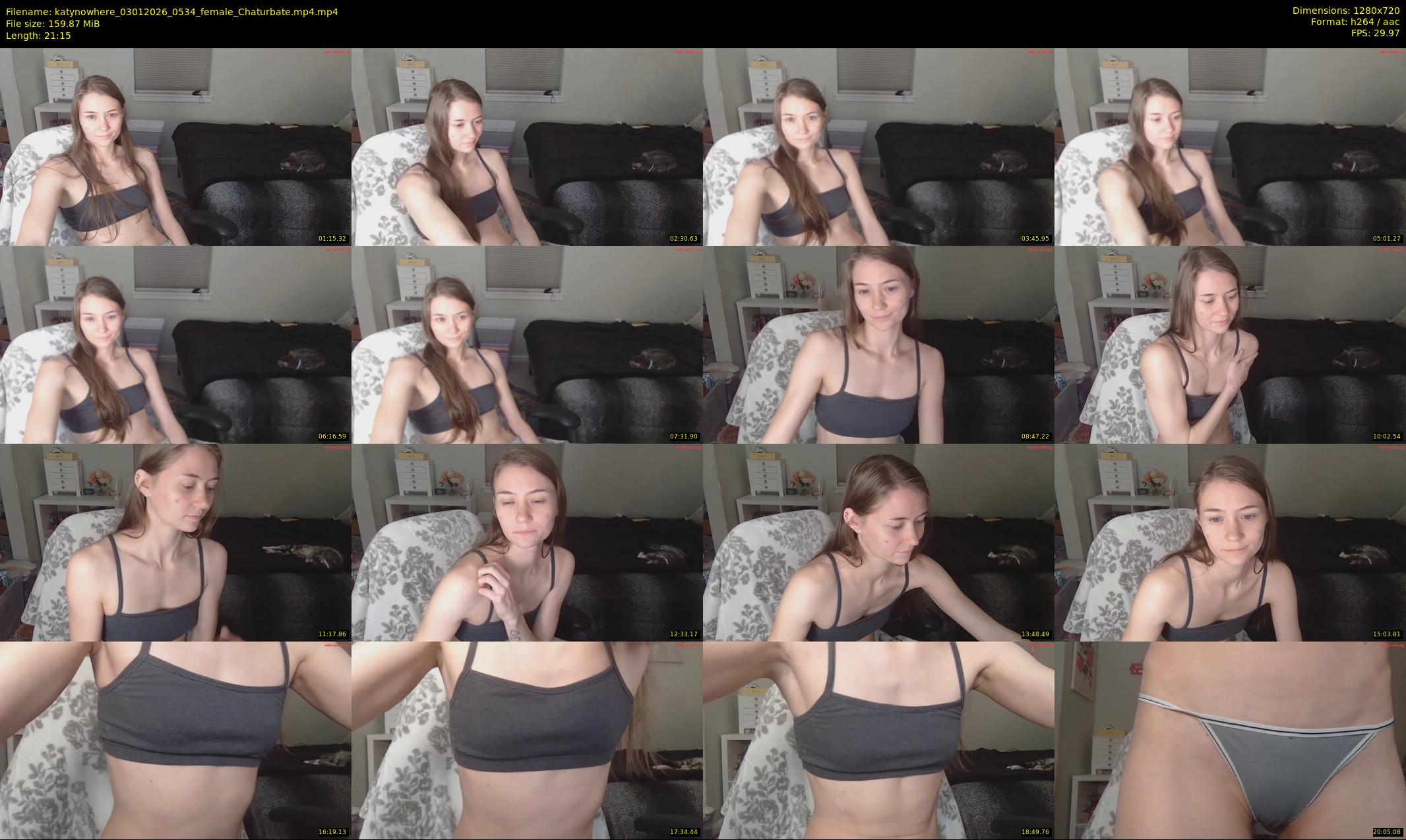 katynowhere — 22 minute Chaturbate female cam show recording, 720p, Jan 3, 2026