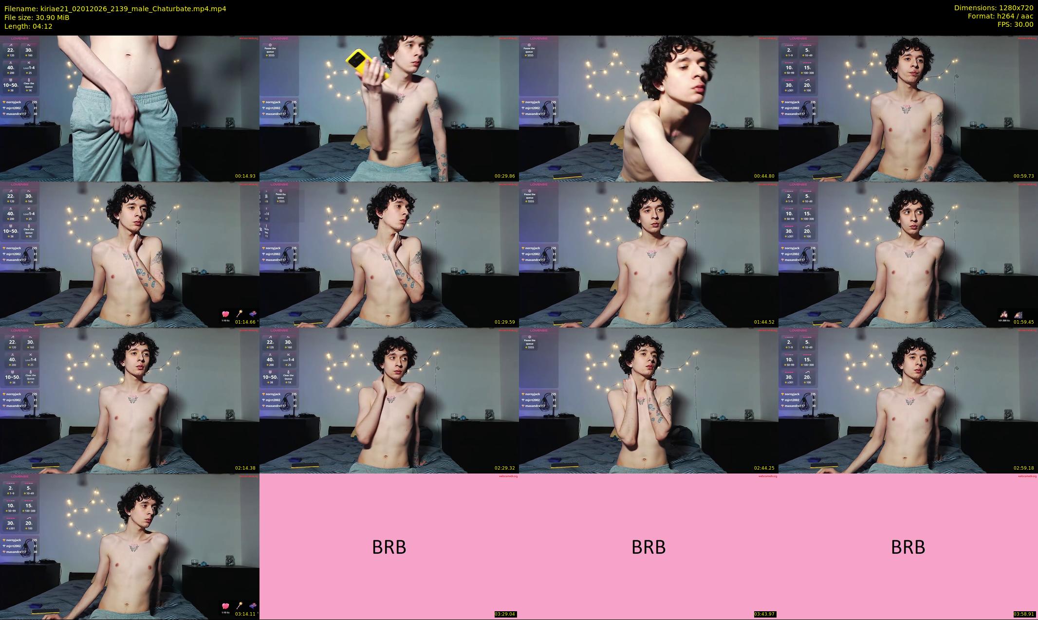 kiriae21 — 5 minute Chaturbate male cam show recording, 720p, Jan 2, 2026