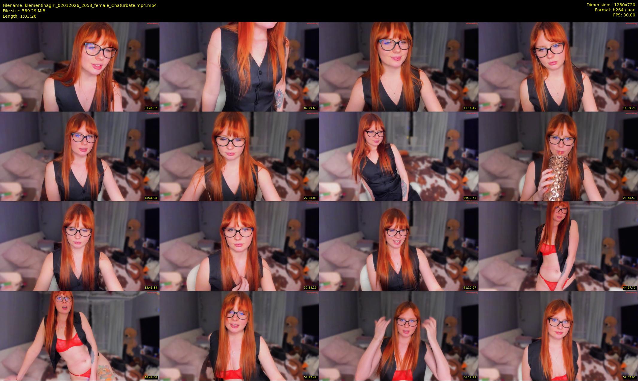 klementinagirl — 64 minute Chaturbate female cam show recording, 720p, Jan 2, 2026