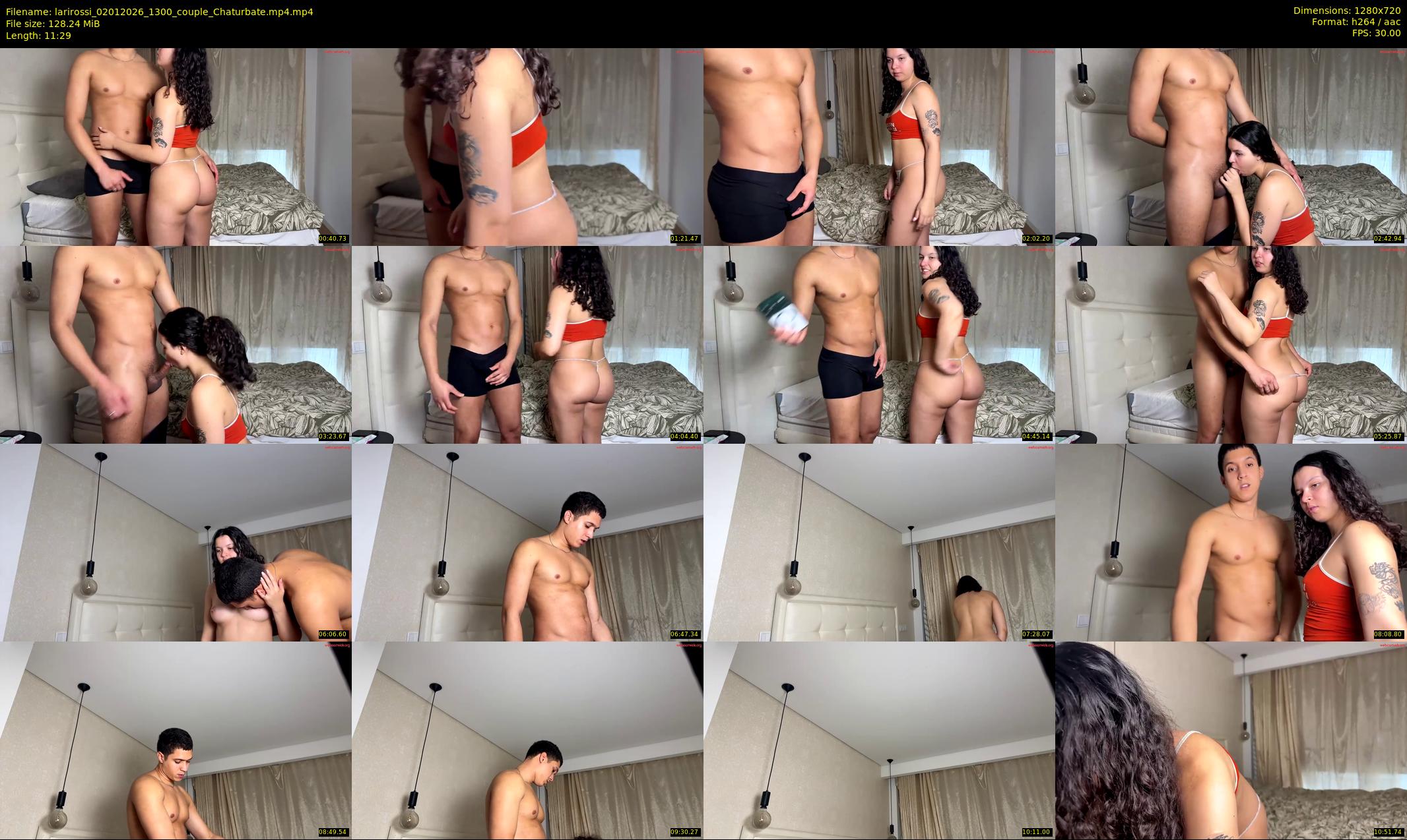 larirossi — 12 minute Chaturbate couple cam show recording, 720p, Jan 2, 2026