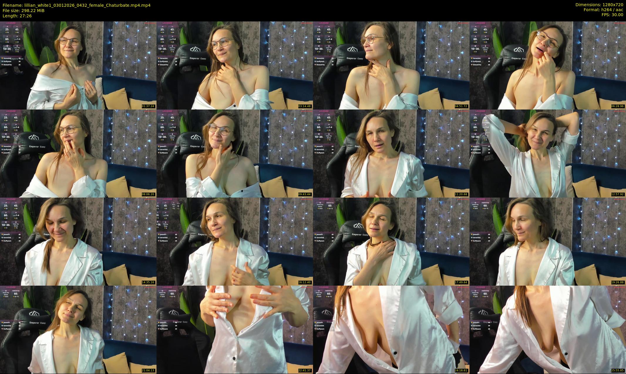 lillian_white1 — 28 minute Chaturbate female cam show recording, 720p, Jan 3, 2026
