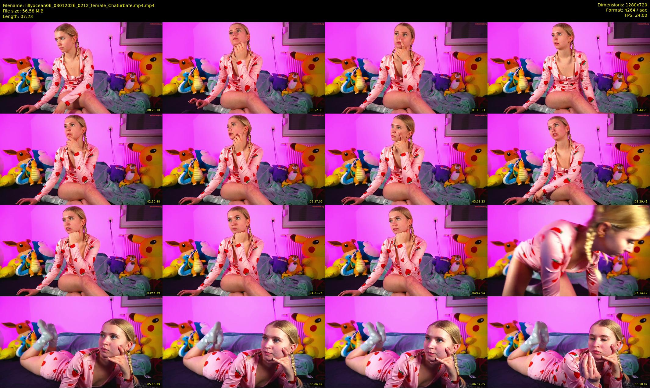 lillyocean06 — 8 minute Chaturbate female cam show recording, 720p, Jan 3, 2026