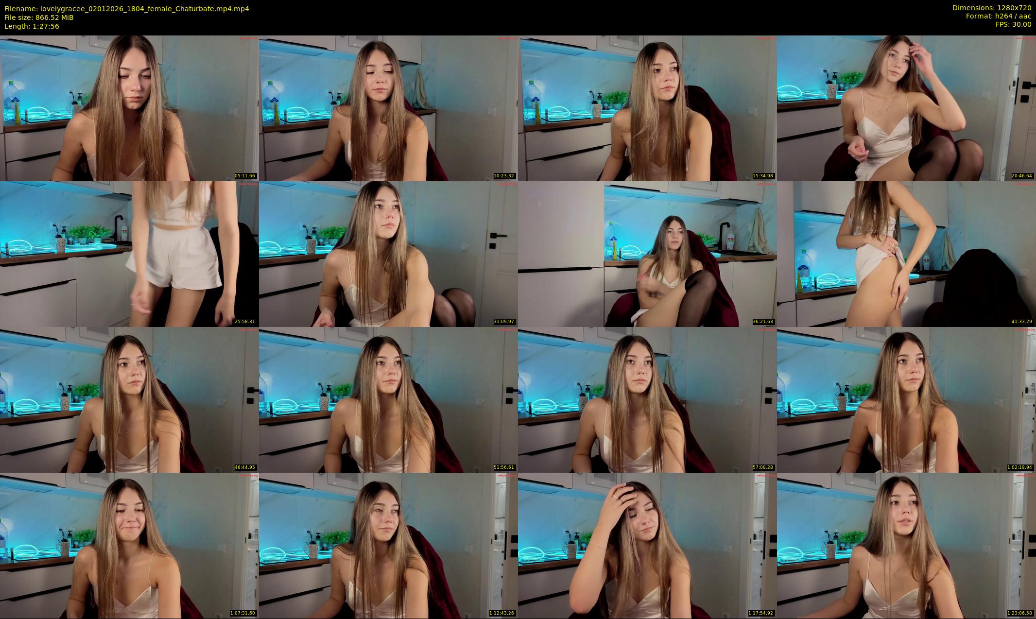 lovelygracee — 88 minute Chaturbate female cam show recording, 720p, Jan 2, 2026
