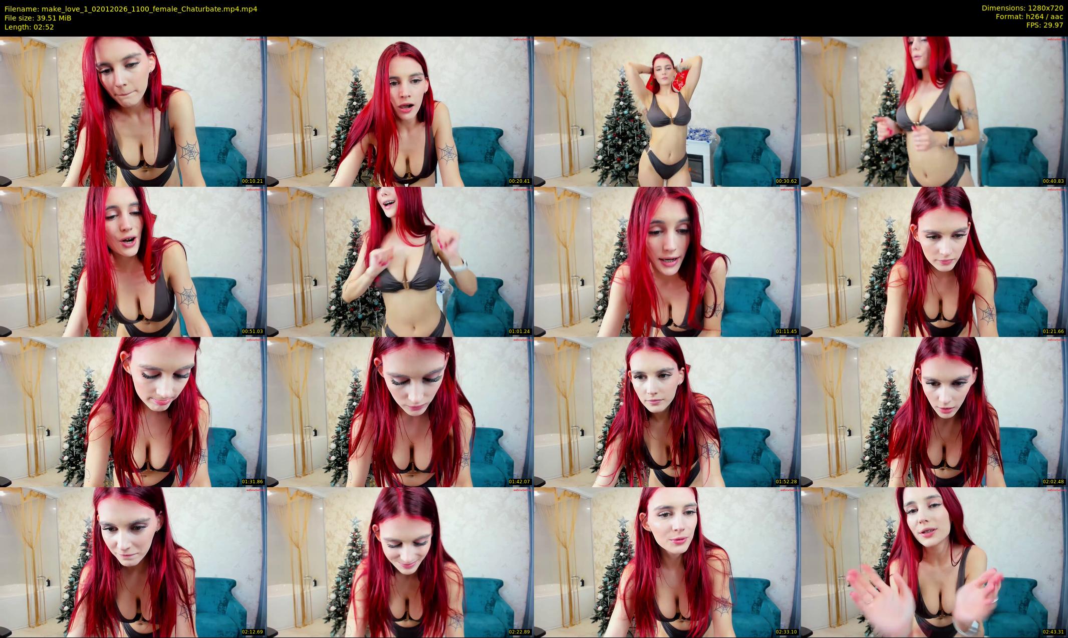 make_love_1 — 3 minute Chaturbate female cam show recording, 720p, Jan 2, 2026