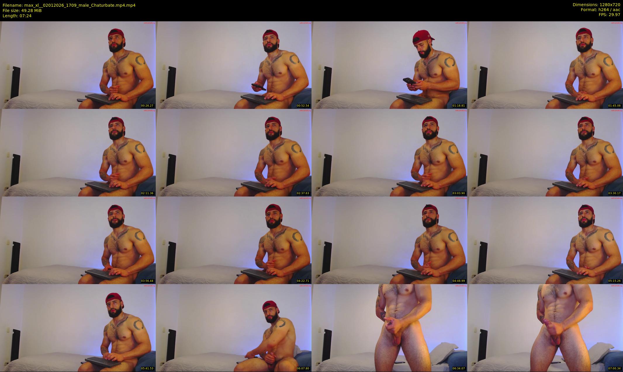 max_xl_ — 8 minute Chaturbate male cam show recording, 720p, Jan 2, 2026